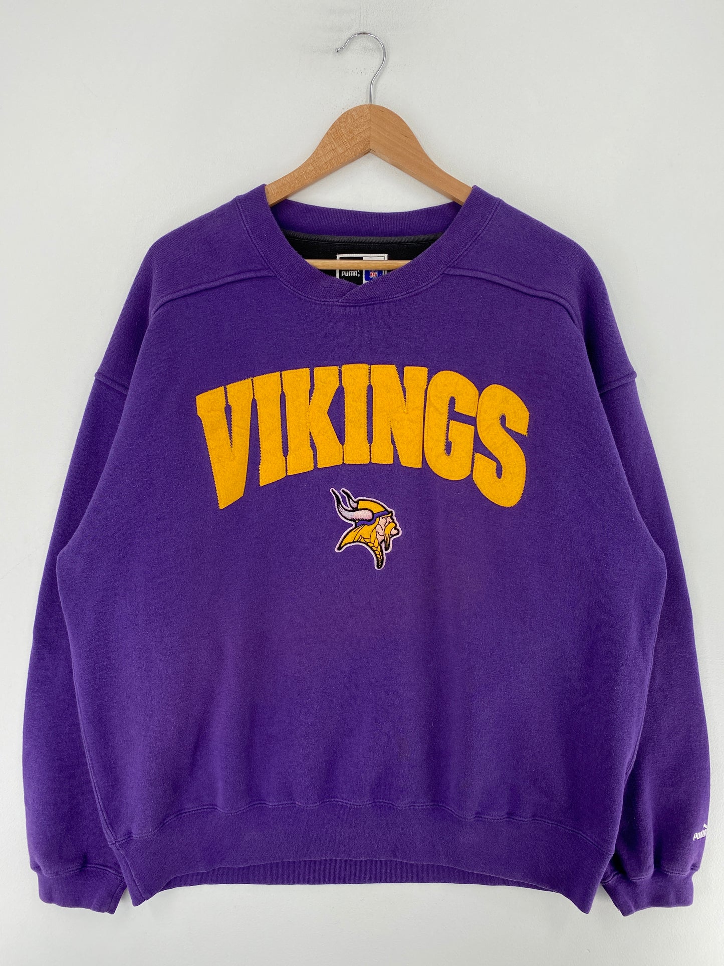 00’ PUMA x VIKINGS Size L Vintage NFL Sweatshirt / G6659S
