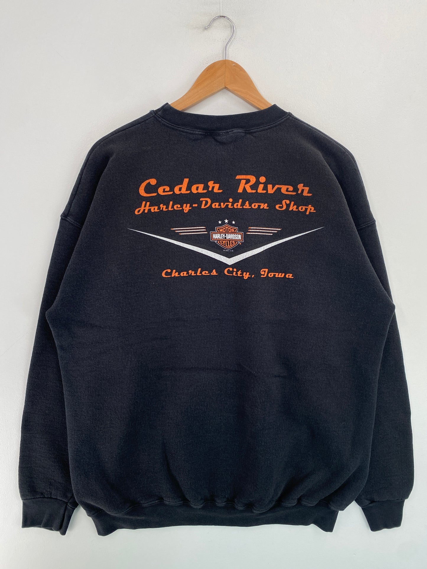 2001 HARLEY DAVIDSON Made in USA Size XL Vintage Sweat Shirt / G4742S