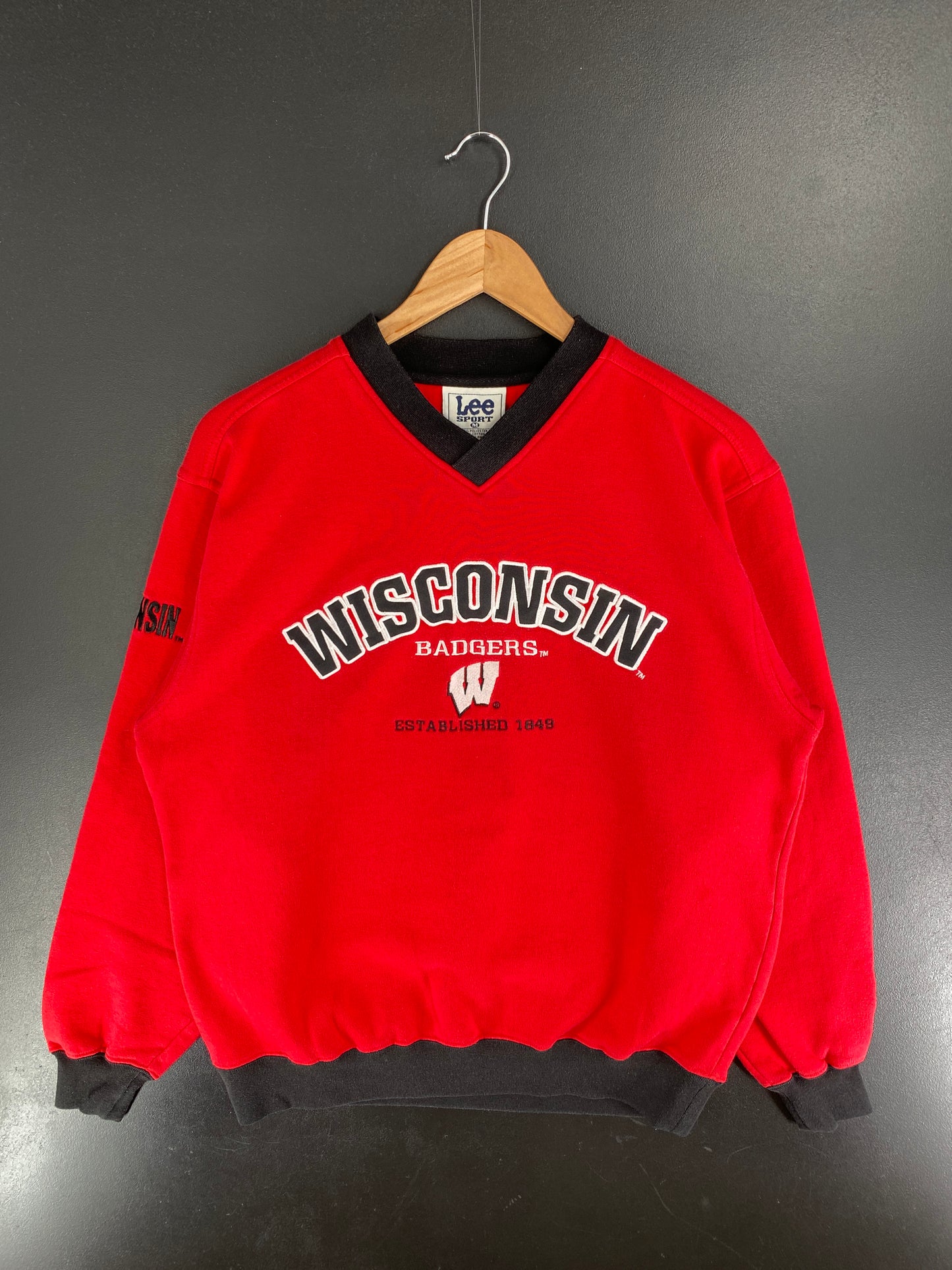 90’s WISCONSIN BADGERS Size M College Sweat-Shirt / F4400S