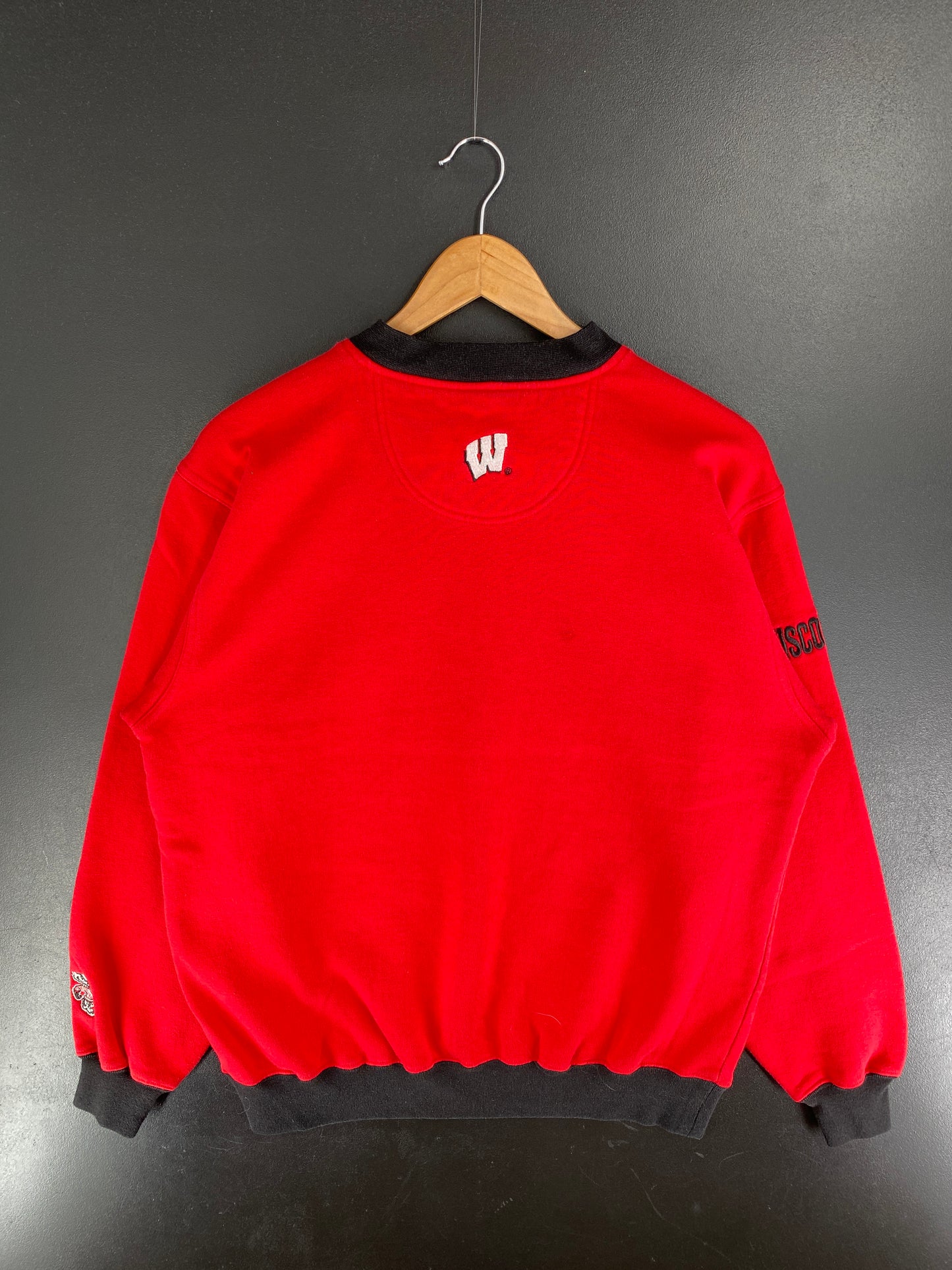 90’s WISCONSIN BADGERS Size M College Sweat-Shirt / F4400S