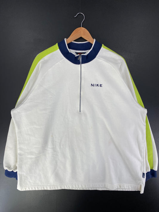 00’ NIKE Size XXL Vintage Half Zip Sweat-Shirts / G570S