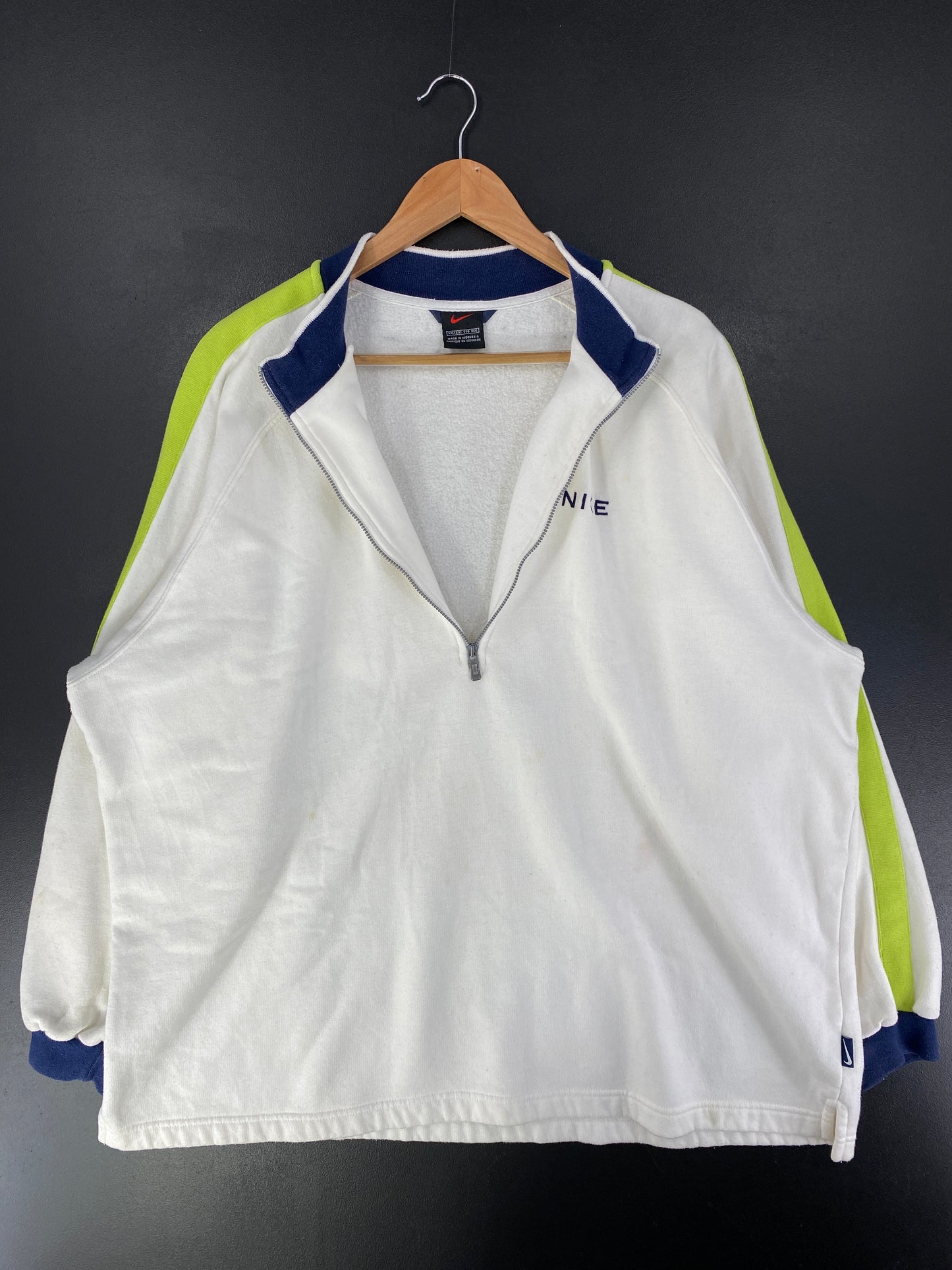 00’ NIKE Size XXL Vintage Half Zip Sweat-Shirts / G570S