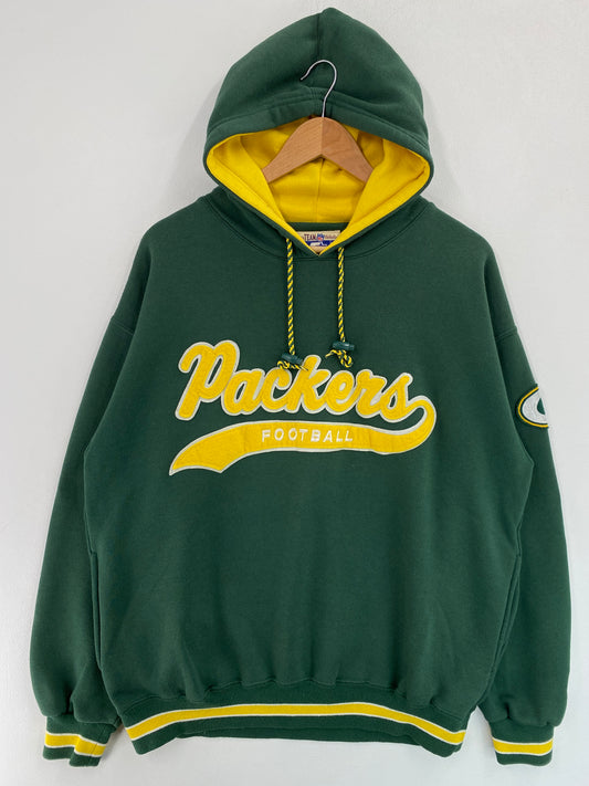 90’s STARTER x GREEN BAY PACKERS Size L NFL Hoodie Sweat-shirt / G4790S