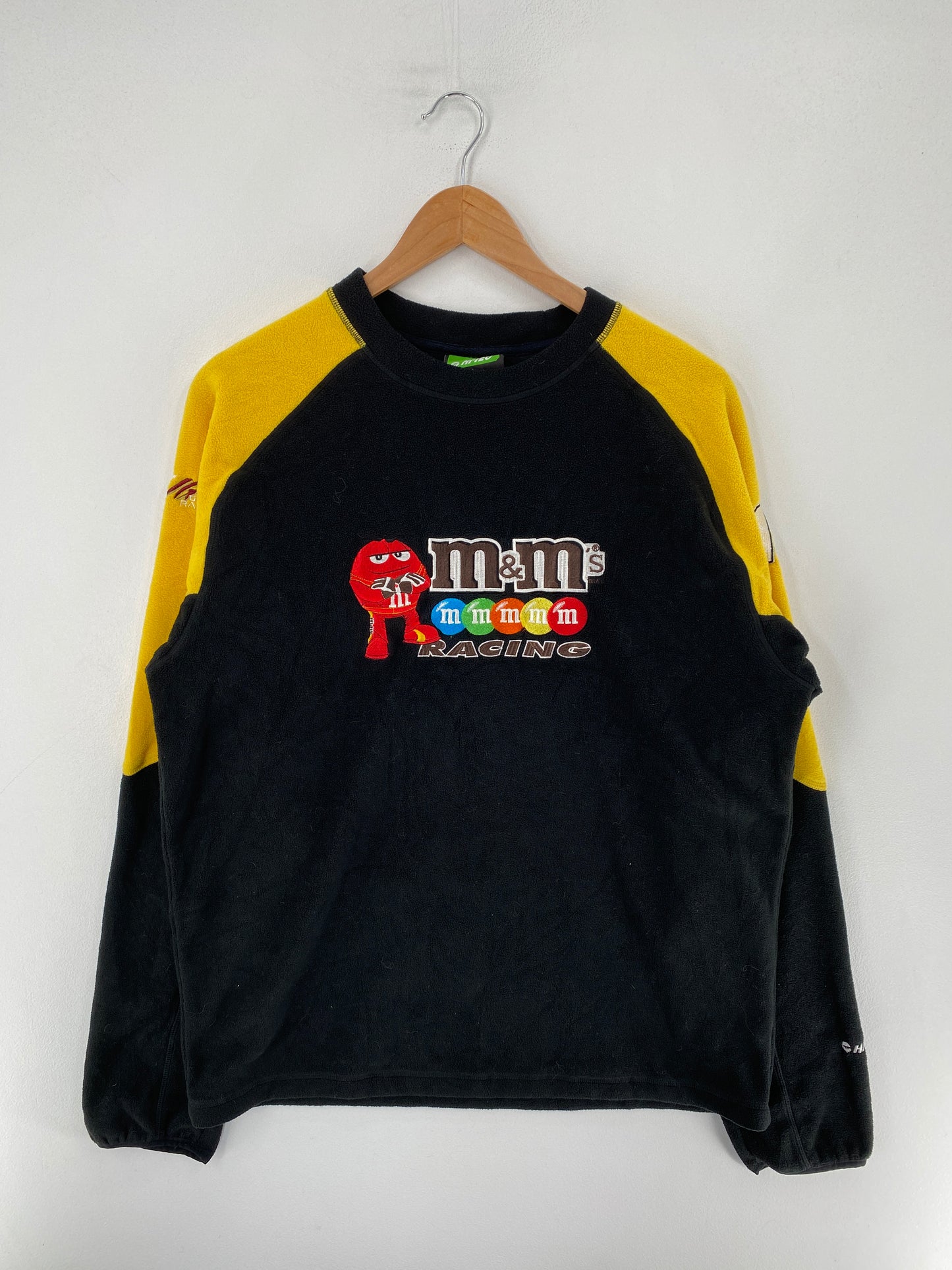 Vintage M&Ms RACING Size L Fleece Sweat-Shirt / F5186S