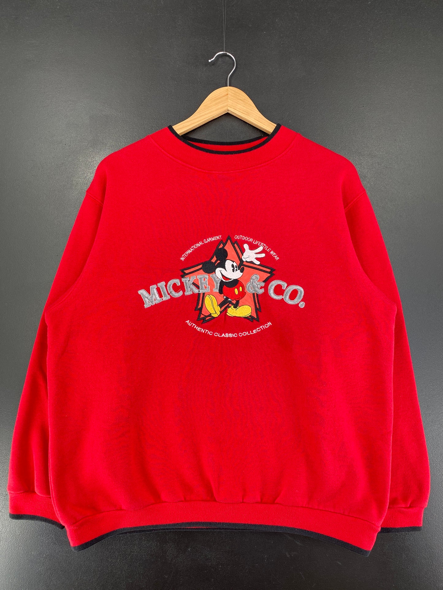 90's DISNEY MICKEY Size L Vintage Sweat-shirt / G1293S
