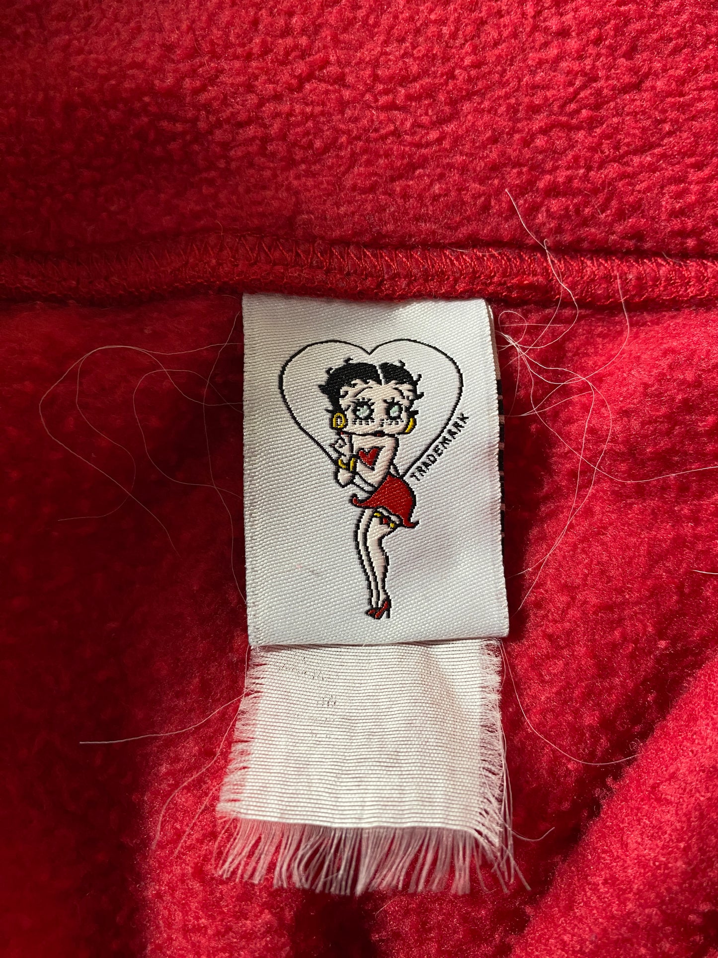 Vintage BETTY BOOP Size No Tag (Approx.XL) Fleece / G6734F
