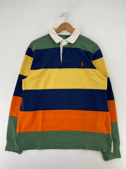 90’s POLO RALPH LAUREN Size L Vintage Rugby-Shirt / G1327R