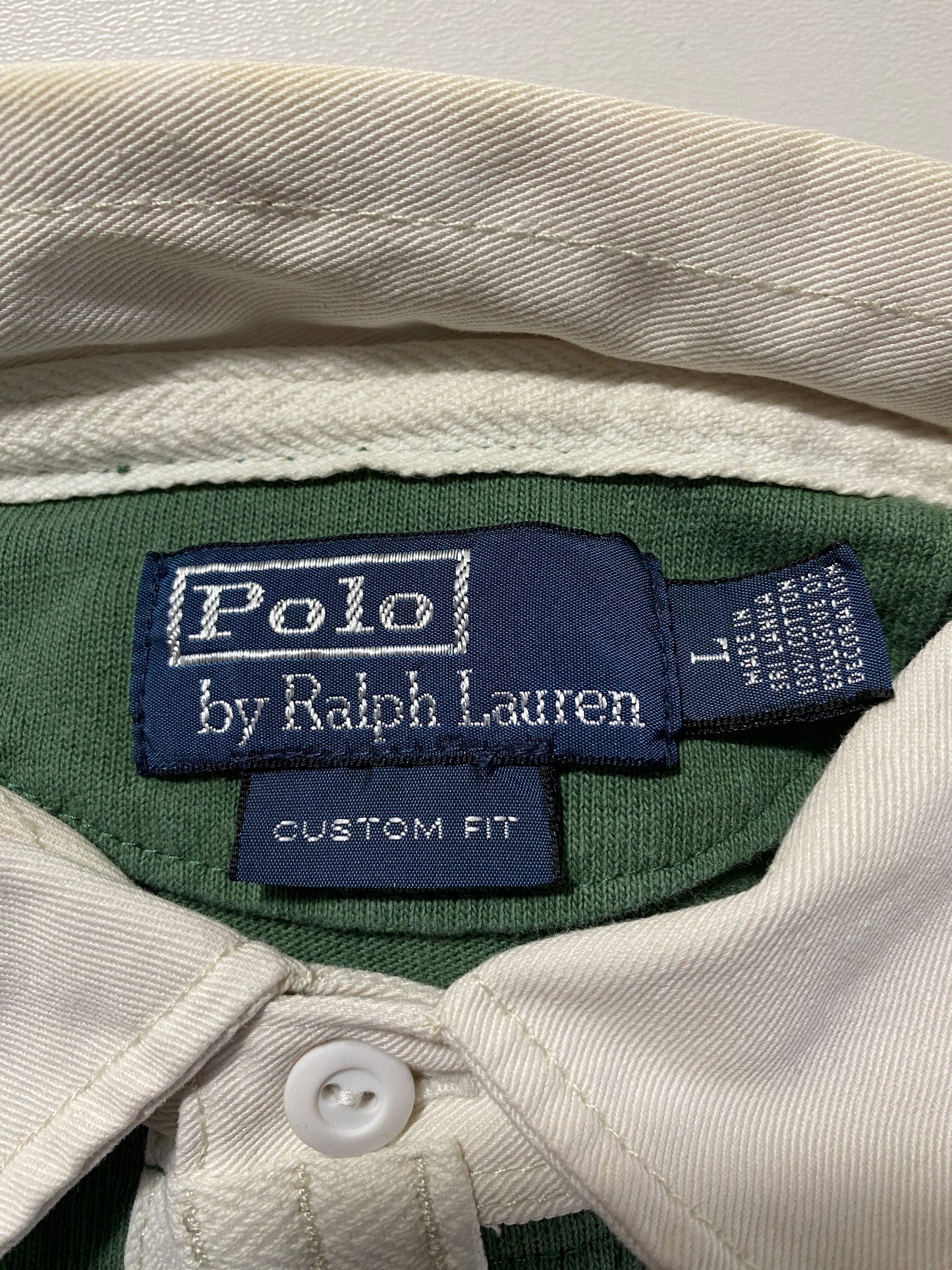 90’s POLO RALPH LAUREN Size L Vintage Rugby-Shirt / G1327R