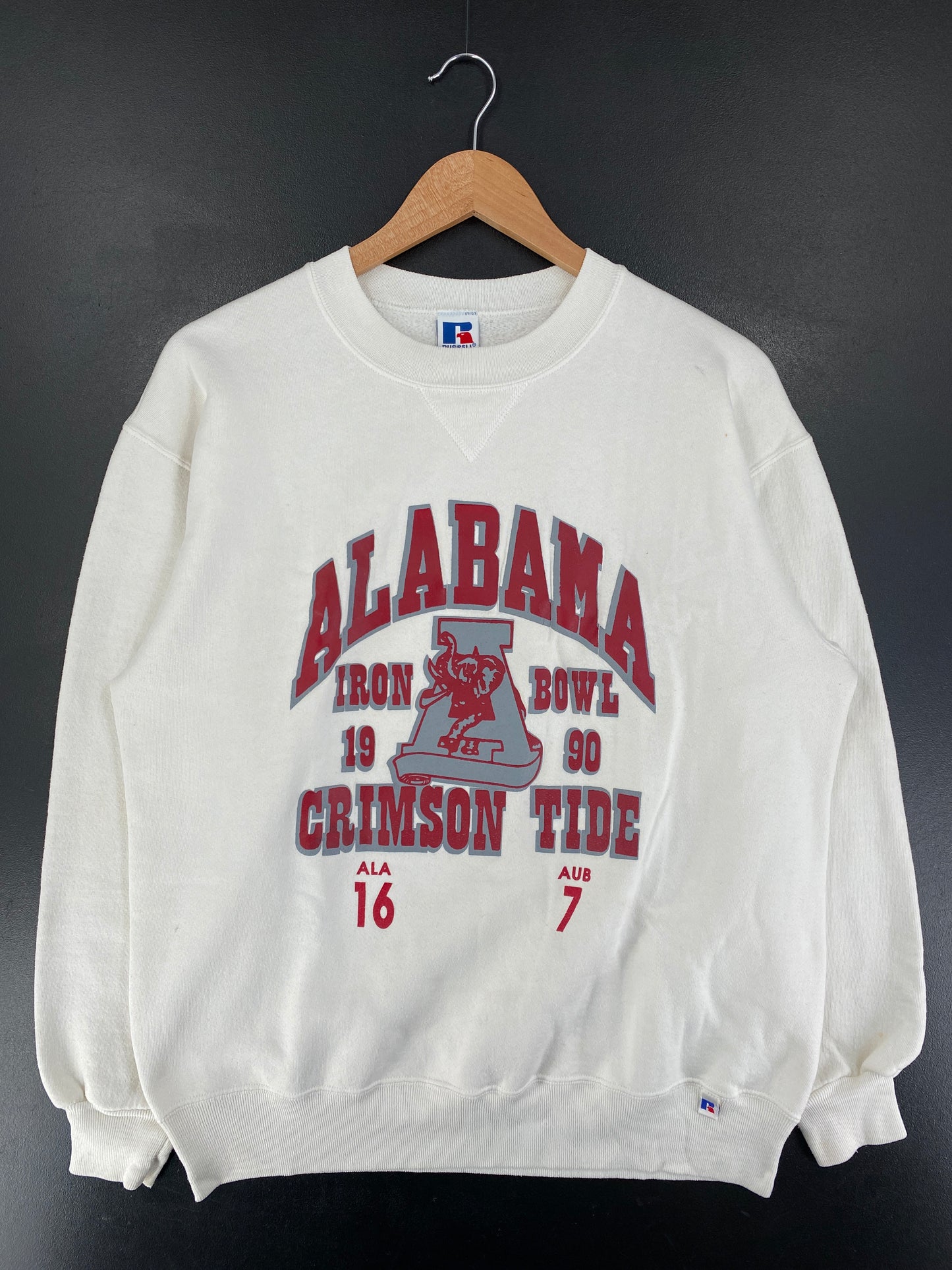 90's RUSSELL x ALABAMA CRIMSON TIDE Made in USA Size XL Vintage College Sweat-Shirt / G5055S