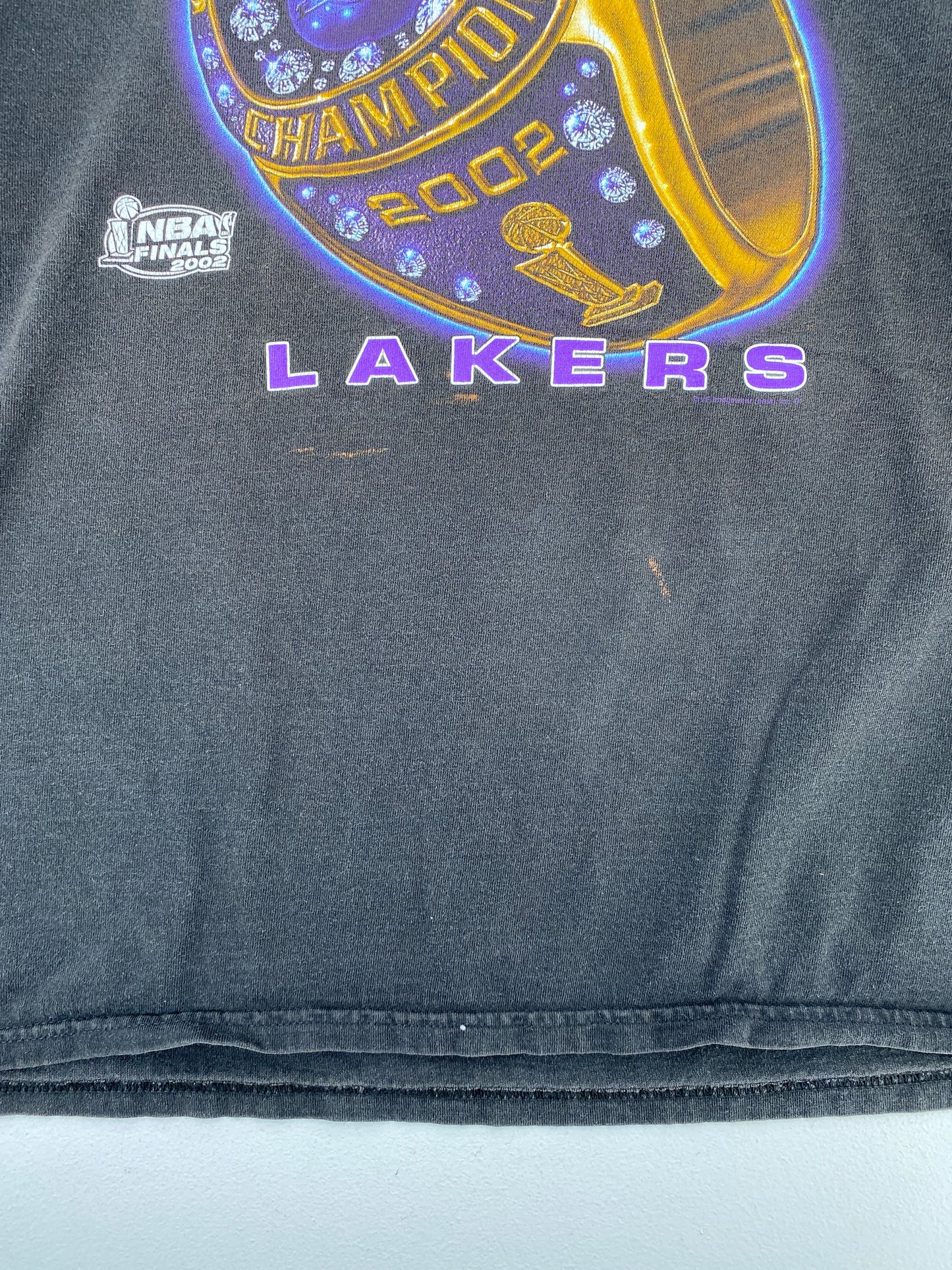 2002 LAKERS Size XL Vintage NBA T-Shirts / G1377T