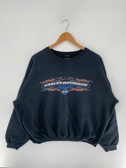 00’ HARLEY DAVIDSON Size No Tag (Approx.L) Sweat Shirt / F4565S