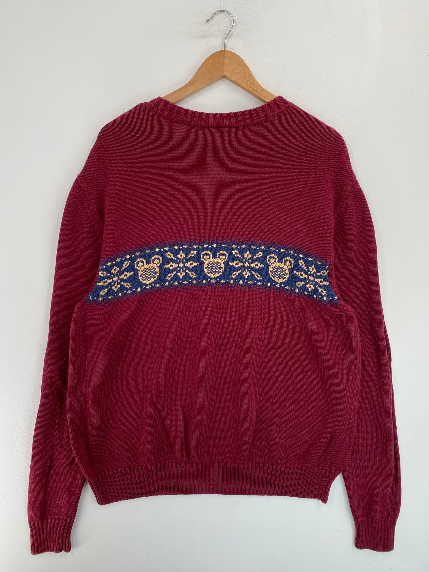 Vintage DISNEY Size L Cotton Knit Sweater / G4866K