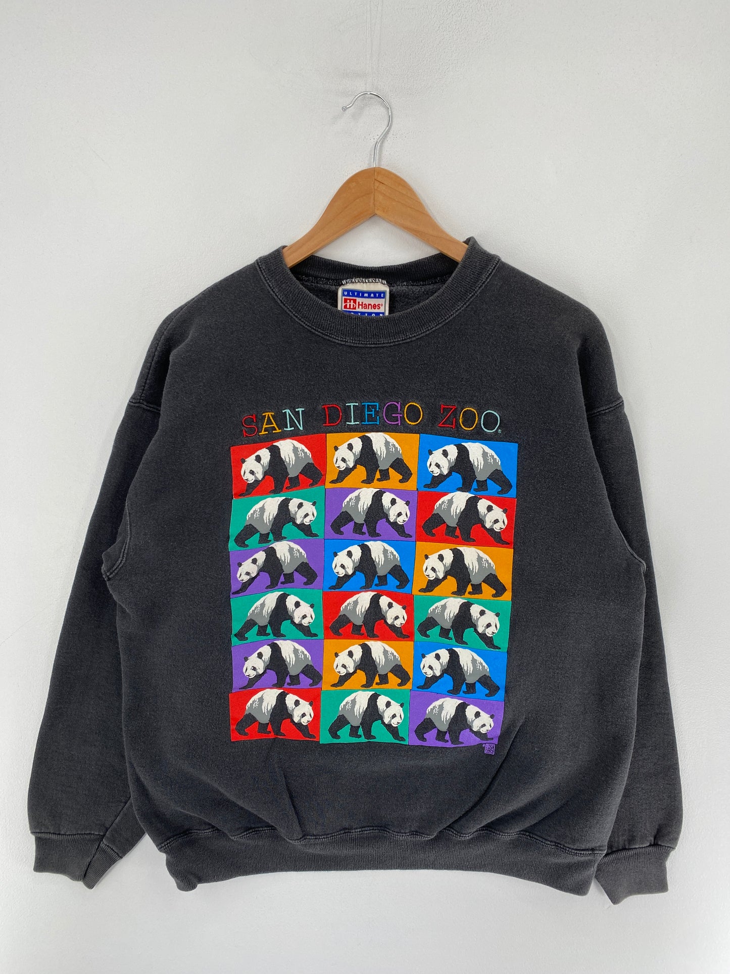 90’s SAN DIEGO ZOO PANDA Size No Tag (Approx.L) Animal Sweat-Shirt / F4596S