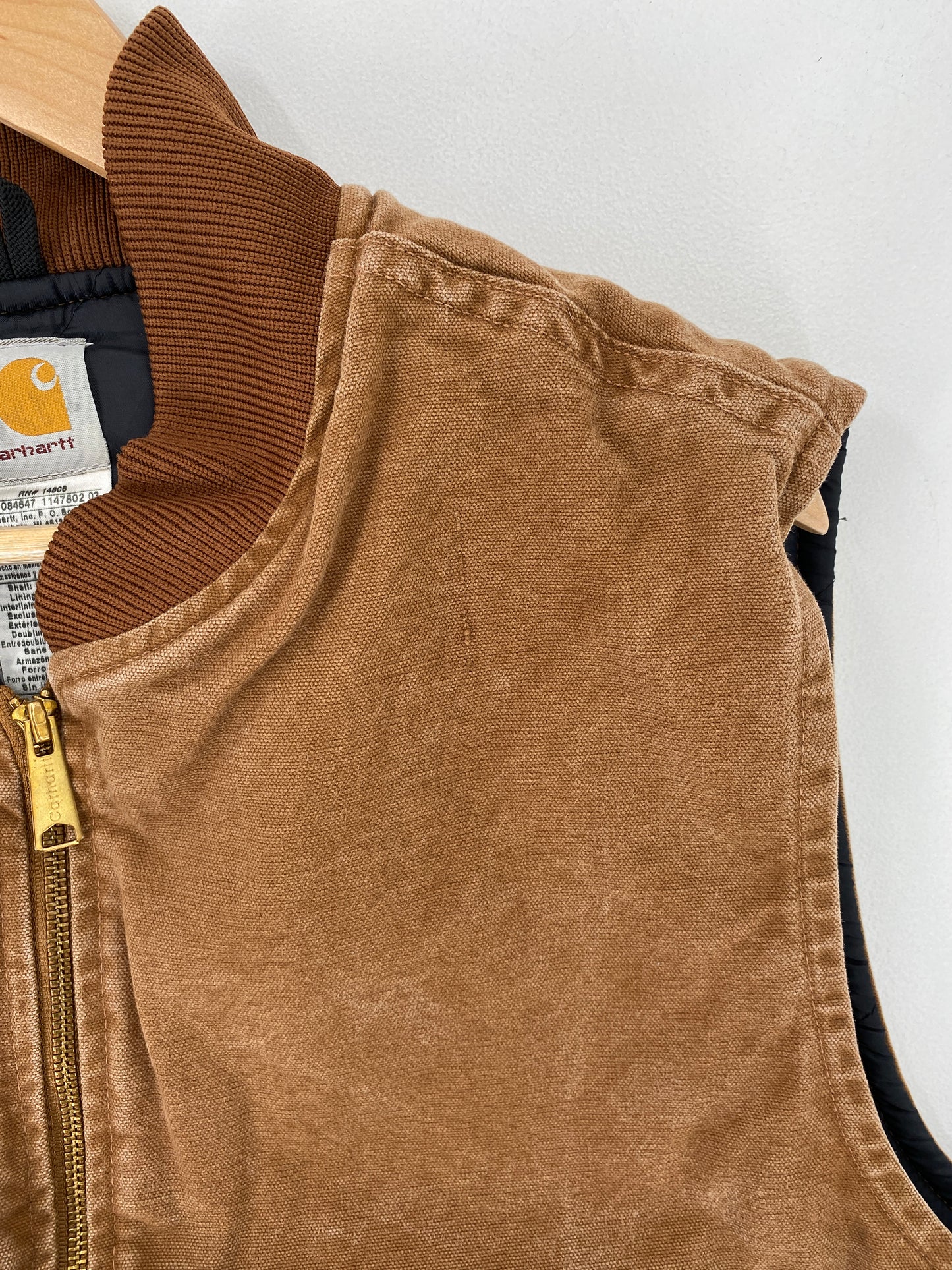 .Vintage CARHARTT Size XXL Zip-Up Duck Vest / G1403J