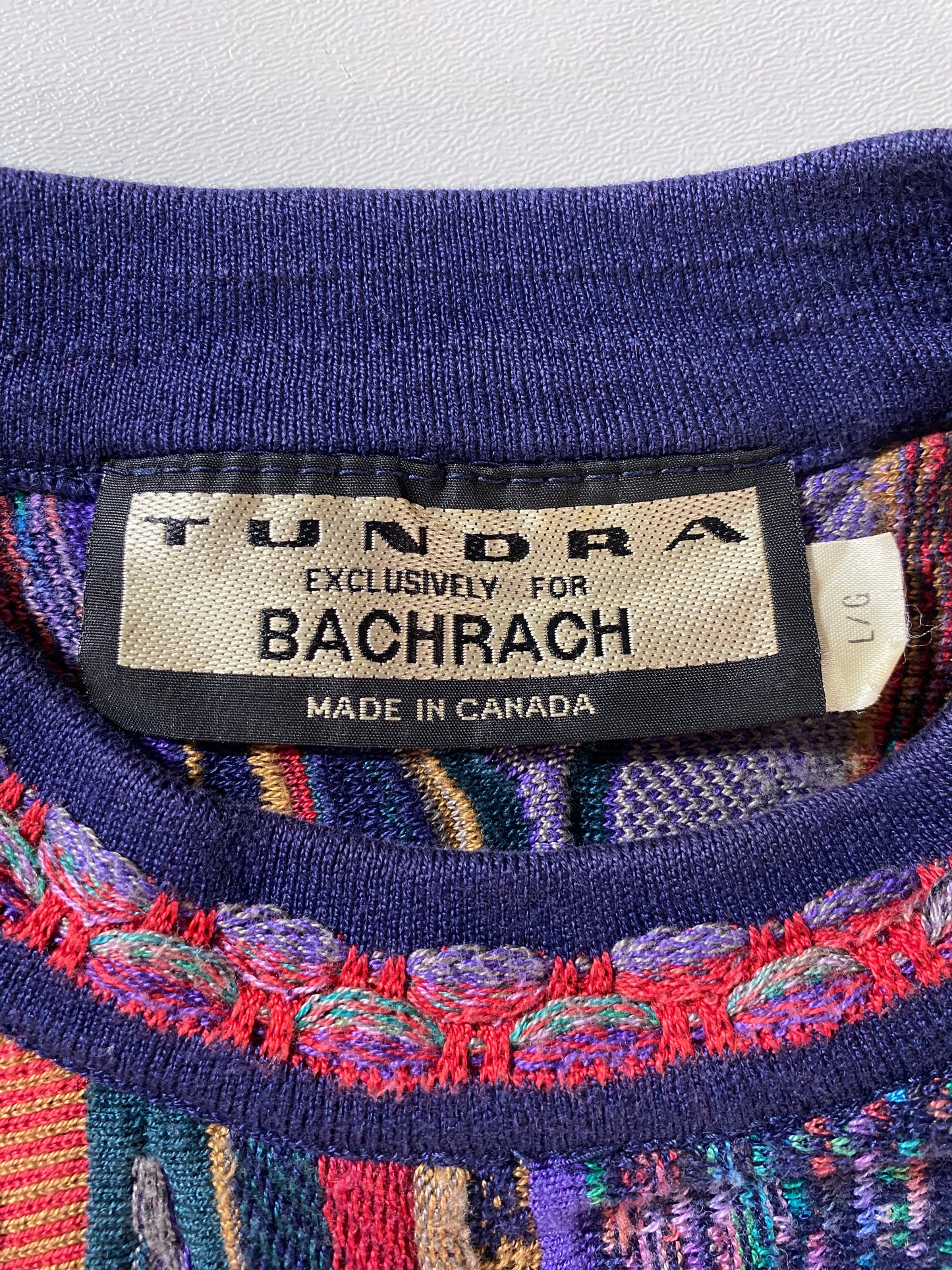 Vintage 3D COOGI-Style Size L Knit Sweater / G1409K