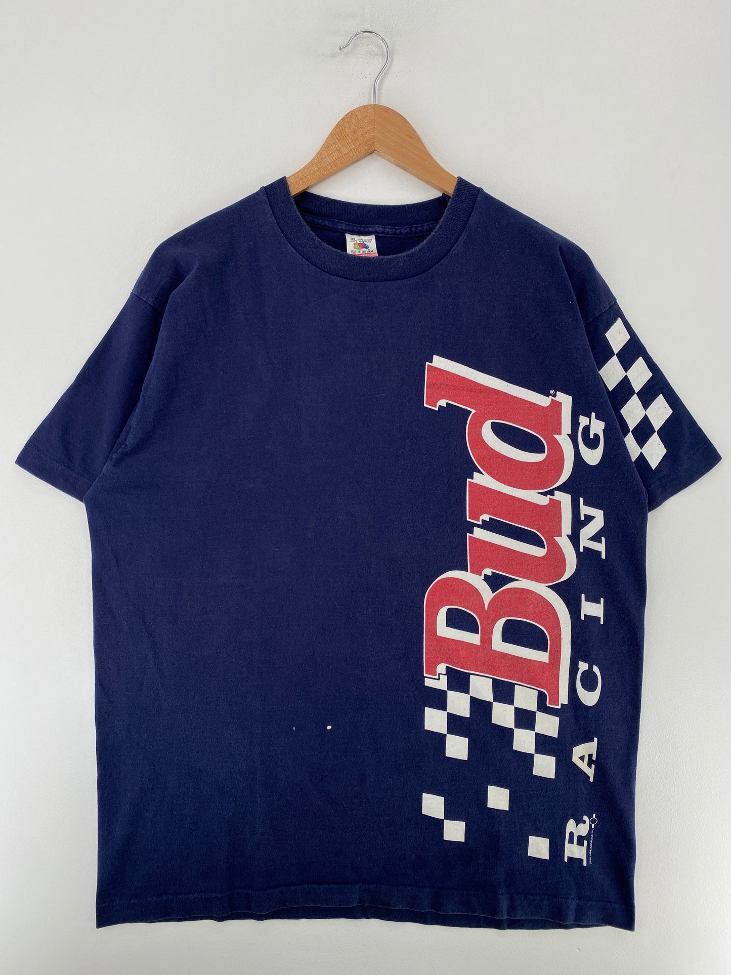 1995 BUDWEISER RACING Made in USA Size XL Vintage T-Shirt / G3513T