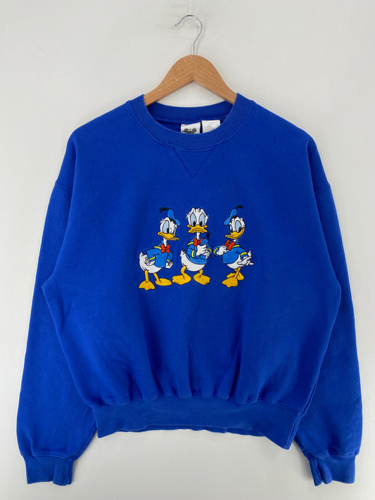 00' DISNEY DONALD DUCK Size S Vintage Sweat-Shirt / G5074S