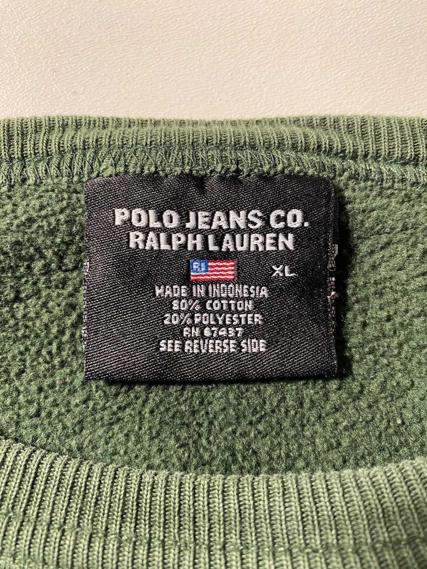 00’ POLO JEANS RALPH LAUREN Size XL Sweat-shirt / G835S