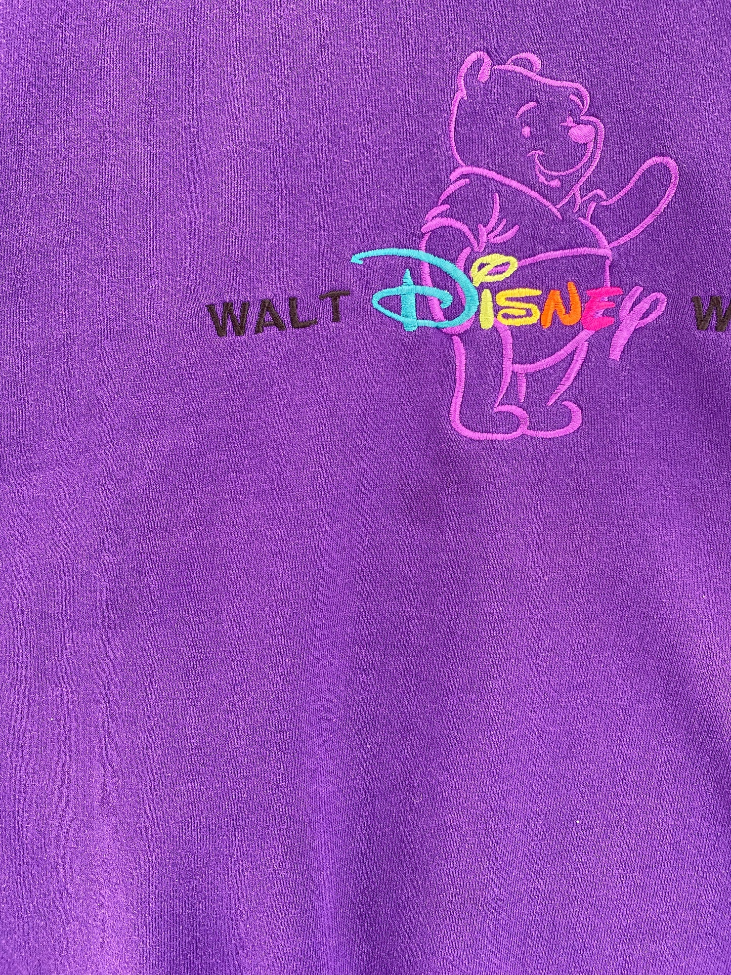 00' DISNEY WINNIE THE POOH Size No Tag (Approx.XL) Vintage Sweat-shirt / G4933S