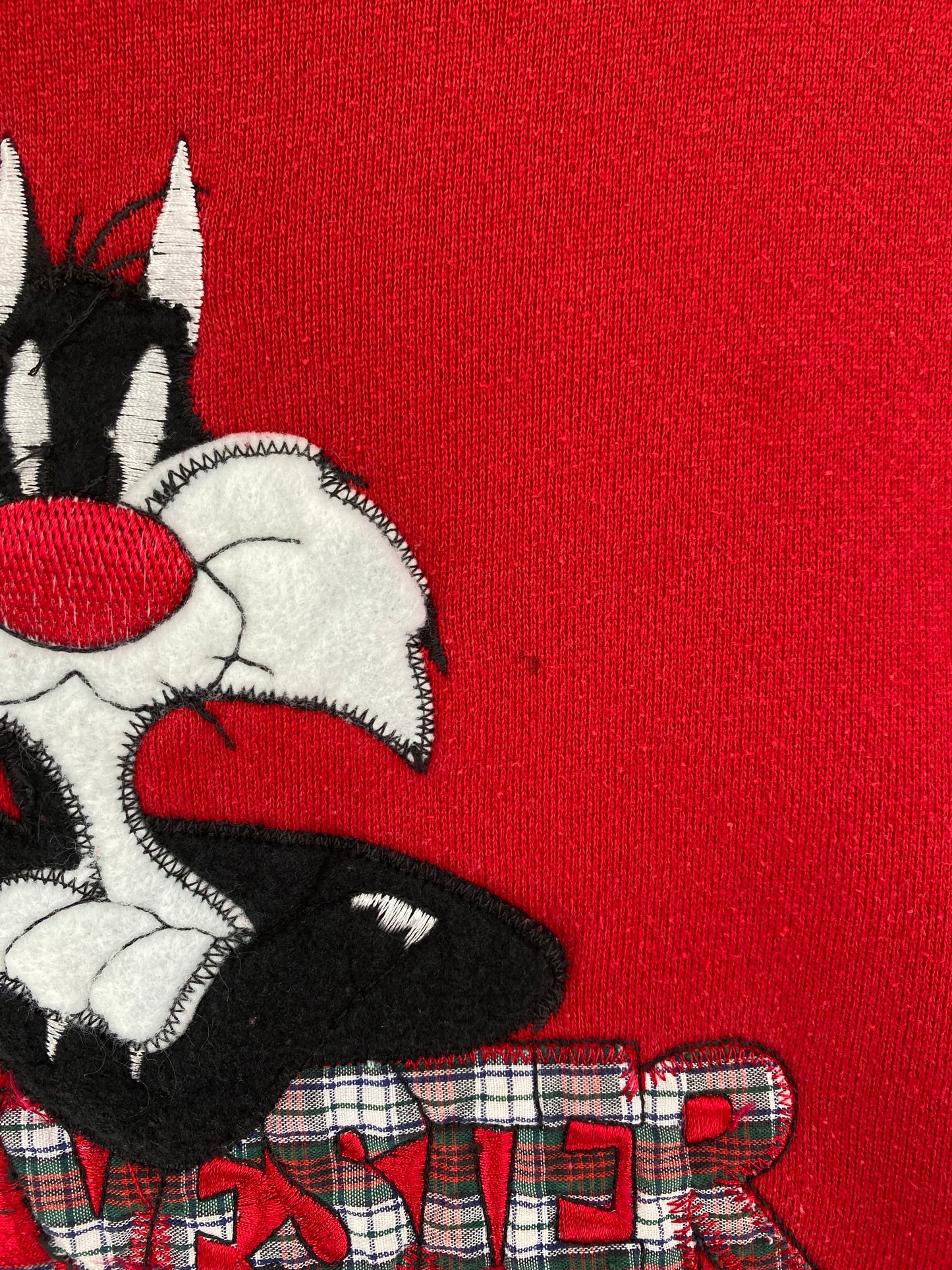 1995 LOONEY TUNES SYLVESTER Size XL Vintage Sweat-shirt / G4937S