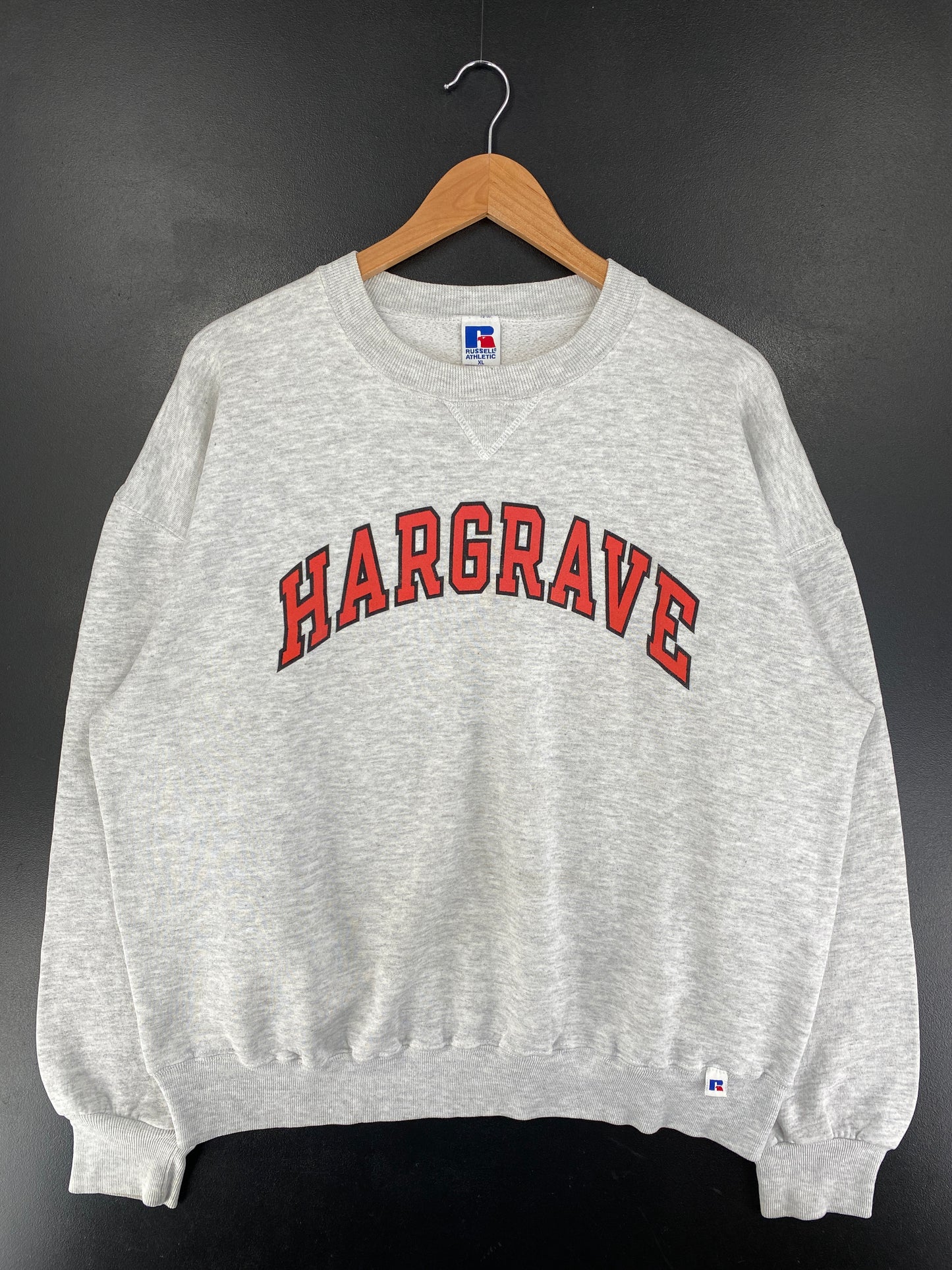 90's RUSSELL x HARGRAVE Made in USA Size XL Vintage College Sweat shirt / G6393S