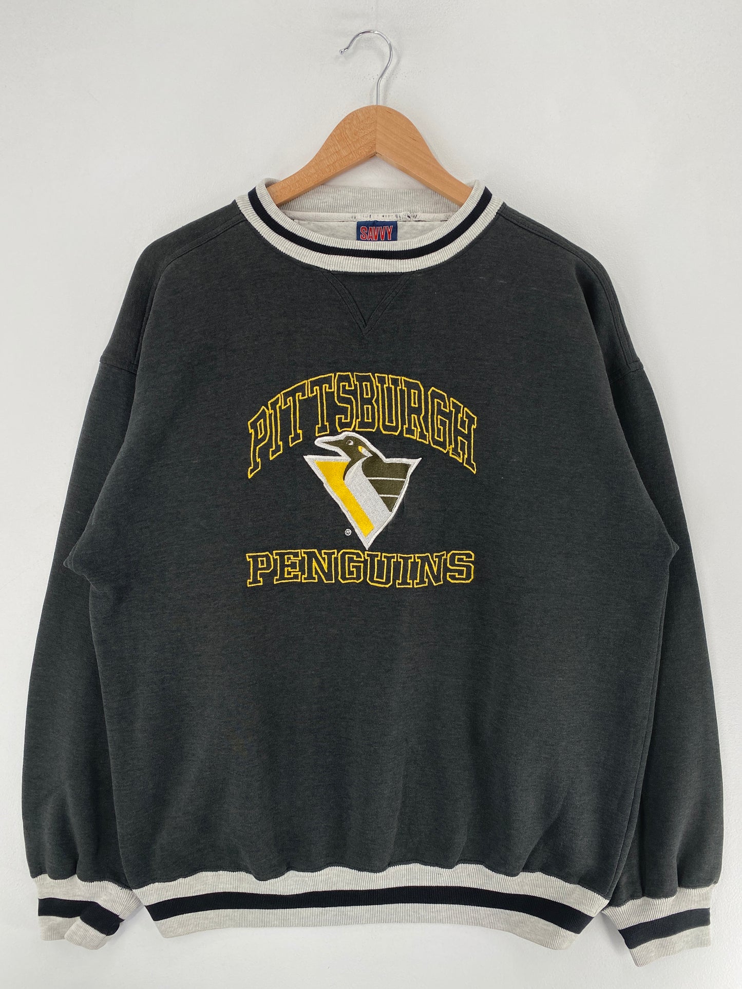 90’s PITTSBURGH PENGUINS Size XL NHL Sweat-Shirt / F5757S