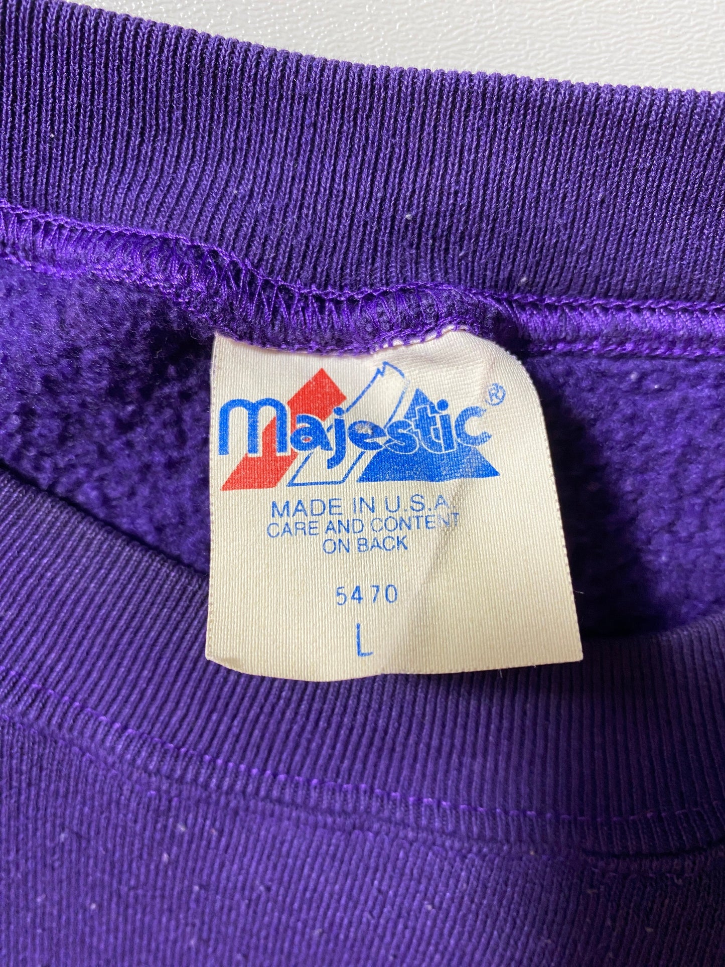 90's MINNESOTA VIKINGS Made in USA Size L NFL Sweat-Shirt / G1606S