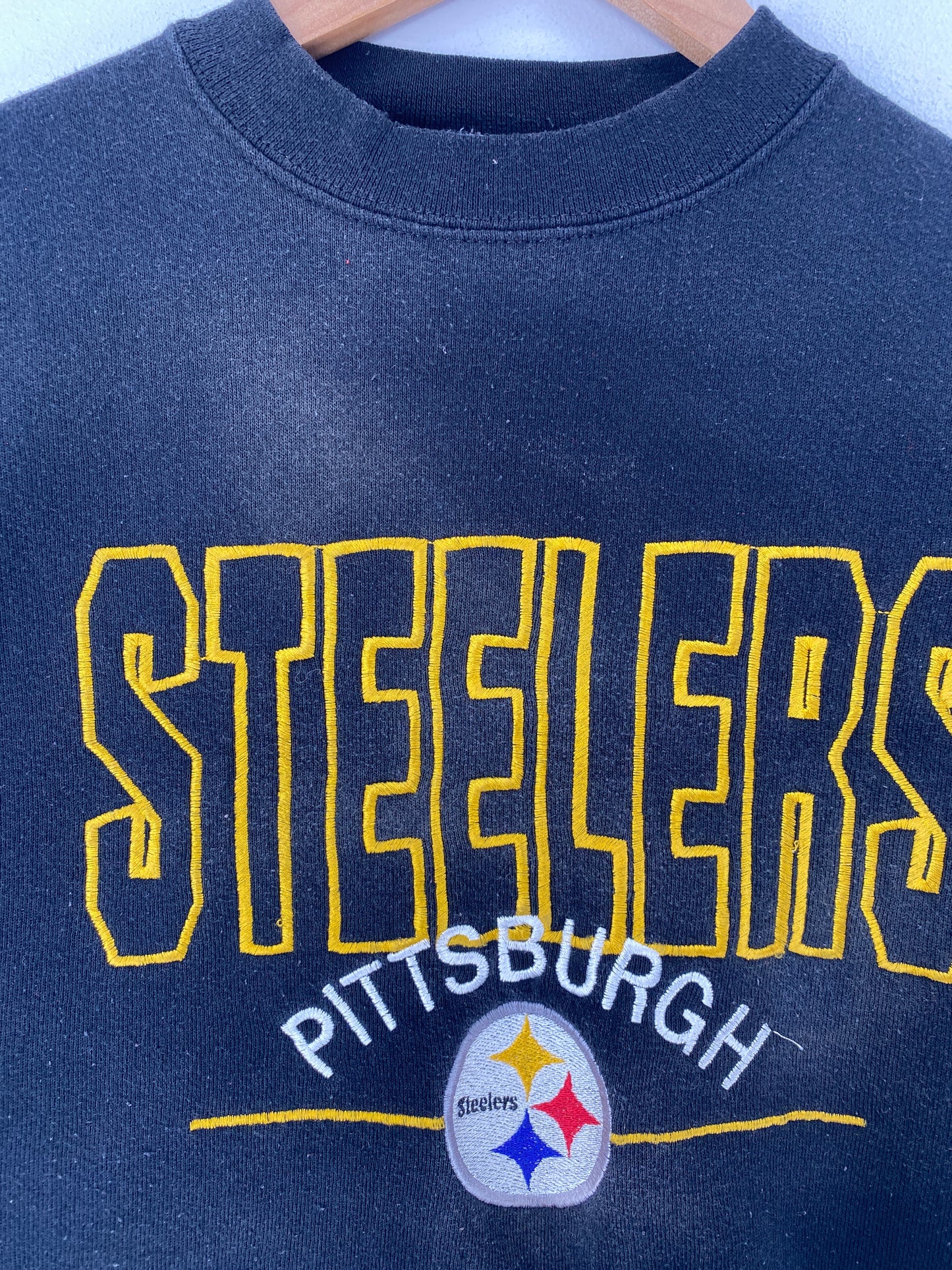 90's PITTSBURGH STEELERS Made in USA Size L NFL Sweat-Shirt / F5754S