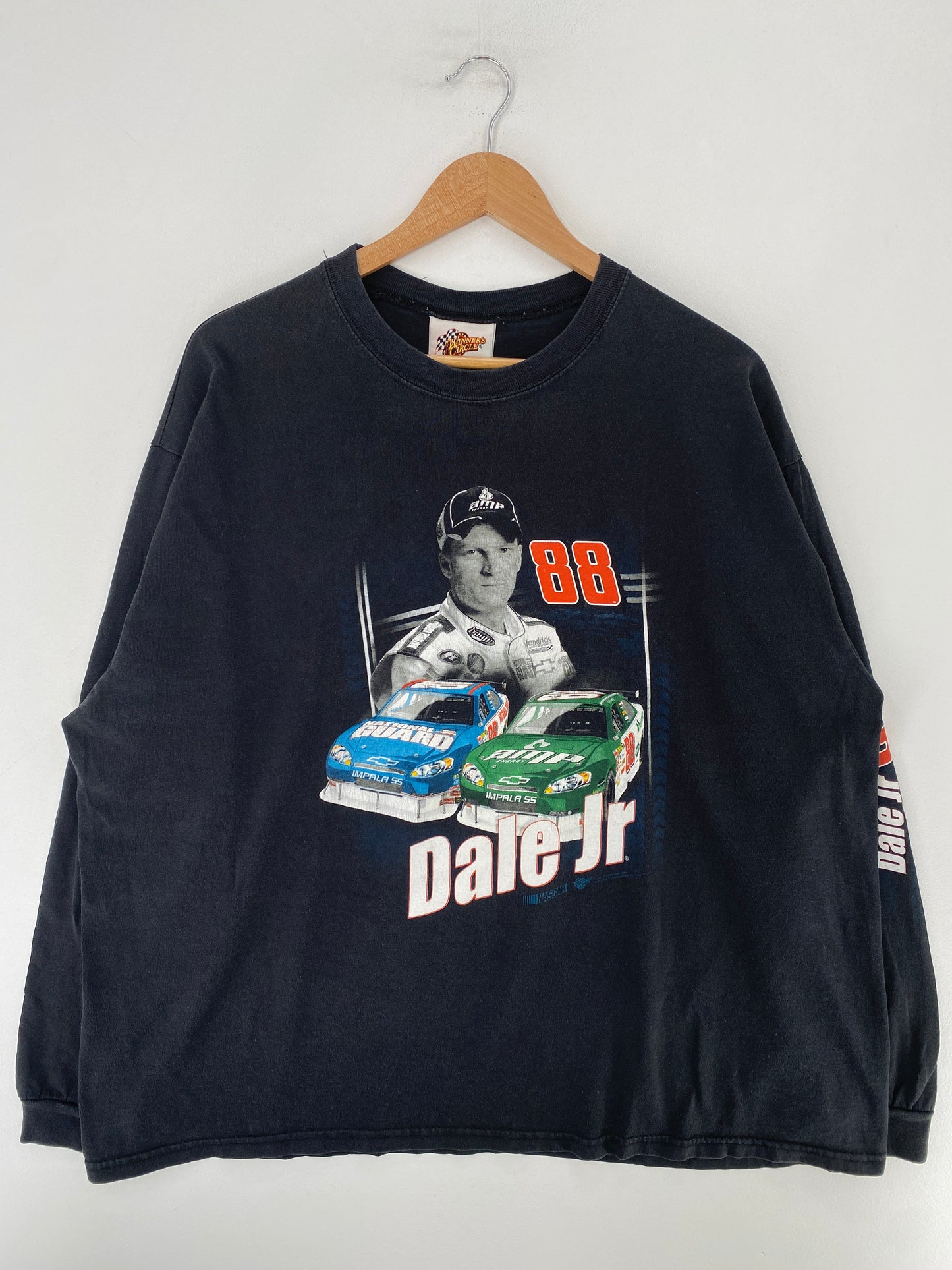 00’ NASCAR DALE EARNHARDT JR Size No Tag (Approx.XL) Racing Long Sleeves T-Shirt / G918T