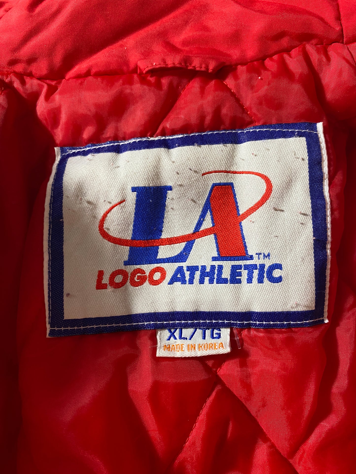 90’s NEBRASKA HUSKERS Size XL Padded Nylon Jacket / F4955J
