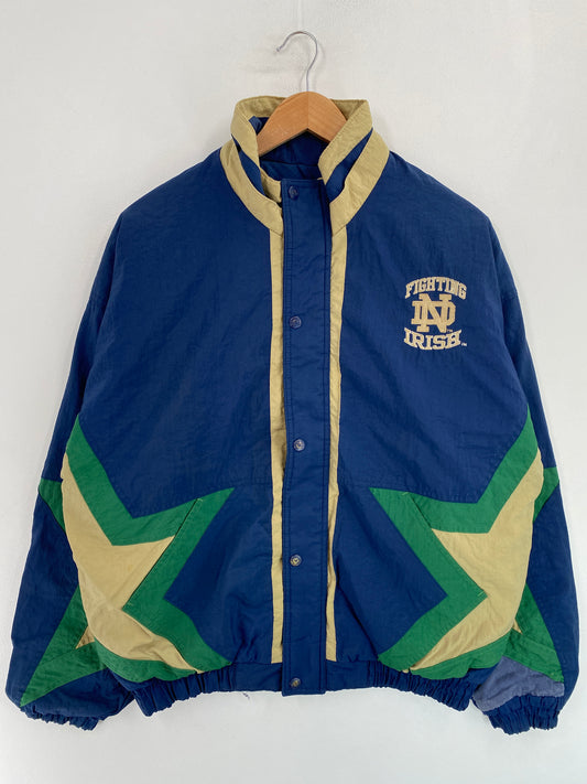 90’s STARTER x NOTRE DAME FIGHTING IRISH Size XL College Nylon Padded Jacket / G5065N