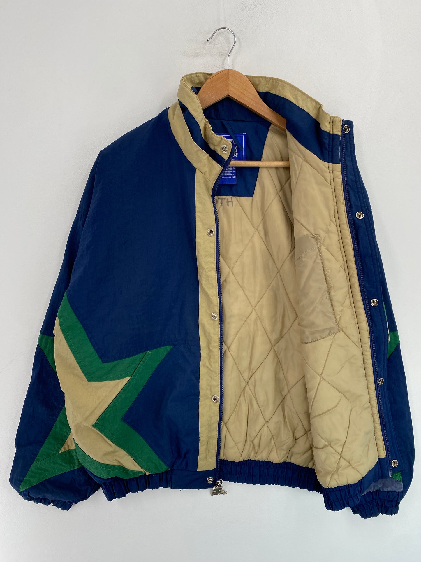 90’s STARTER x NOTRE DAME FIGHTING IRISH Size XL College Nylon Padded Jacket / G5065N