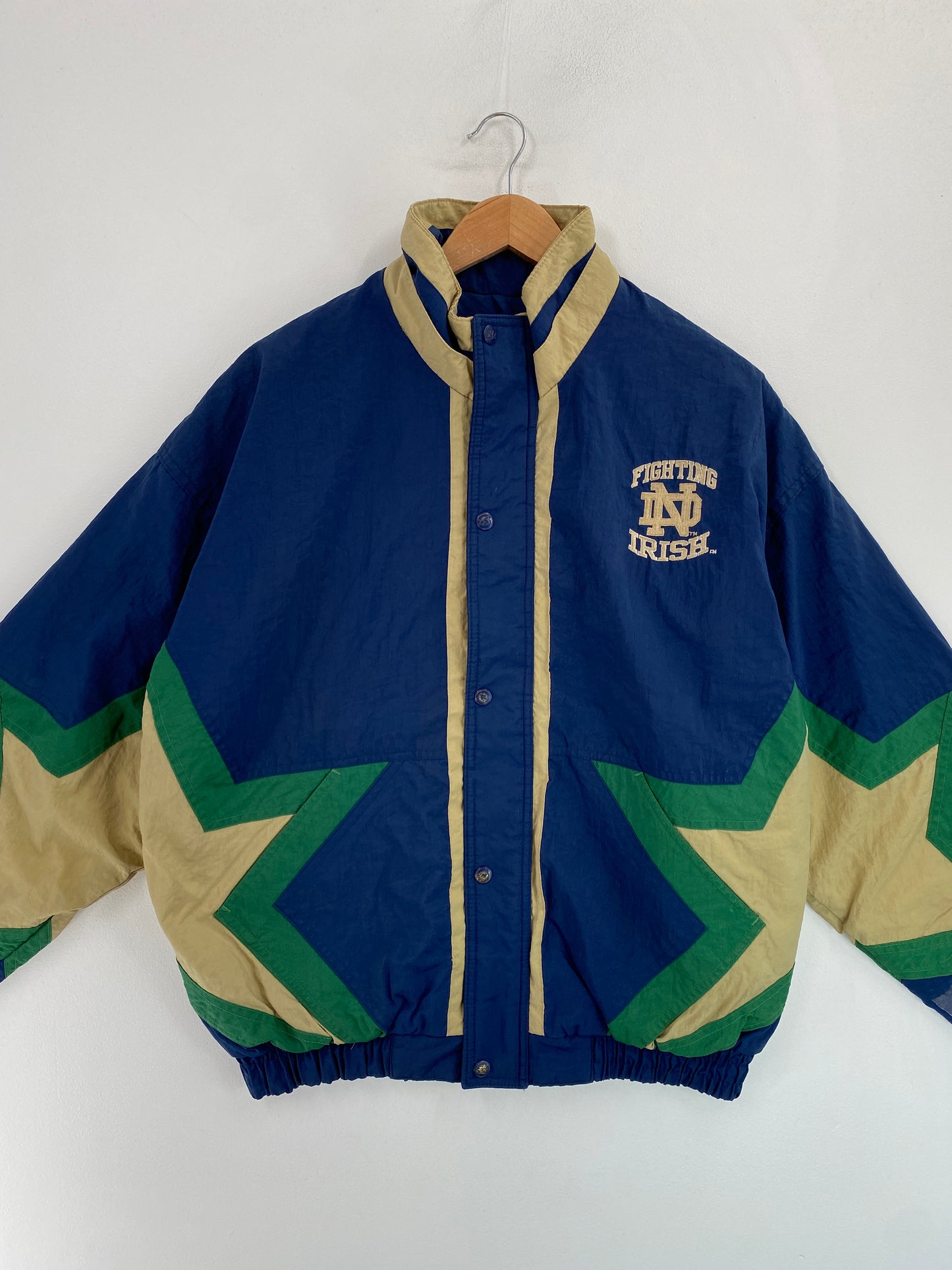90’s STARTER x NOTRE DAME FIGHTING IRISH Size XL College Nylon Padded Jacket / G5065N