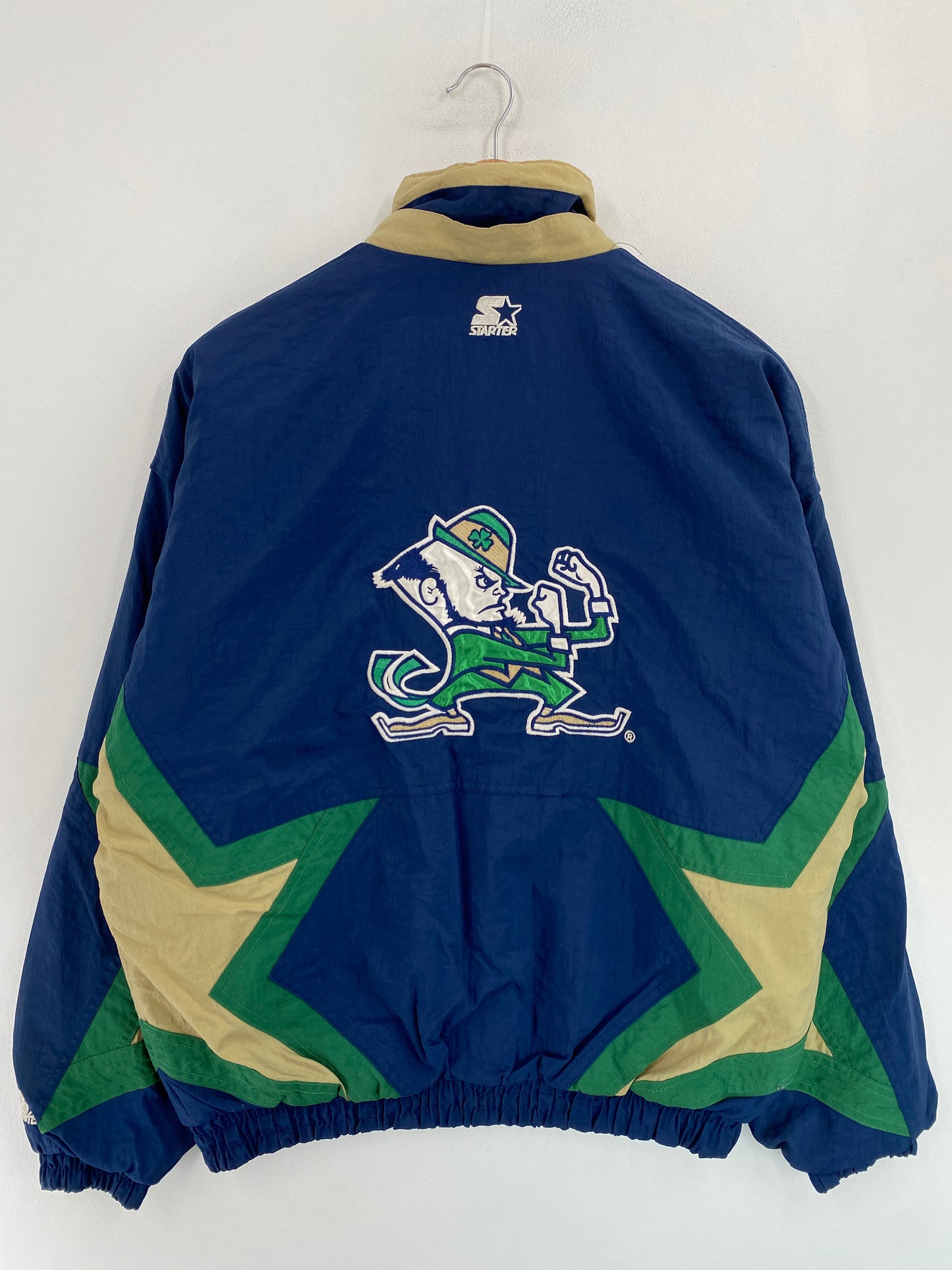 90’s STARTER x NOTRE DAME FIGHTING IRISH Size XL College Nylon Padded Jacket / G5065N