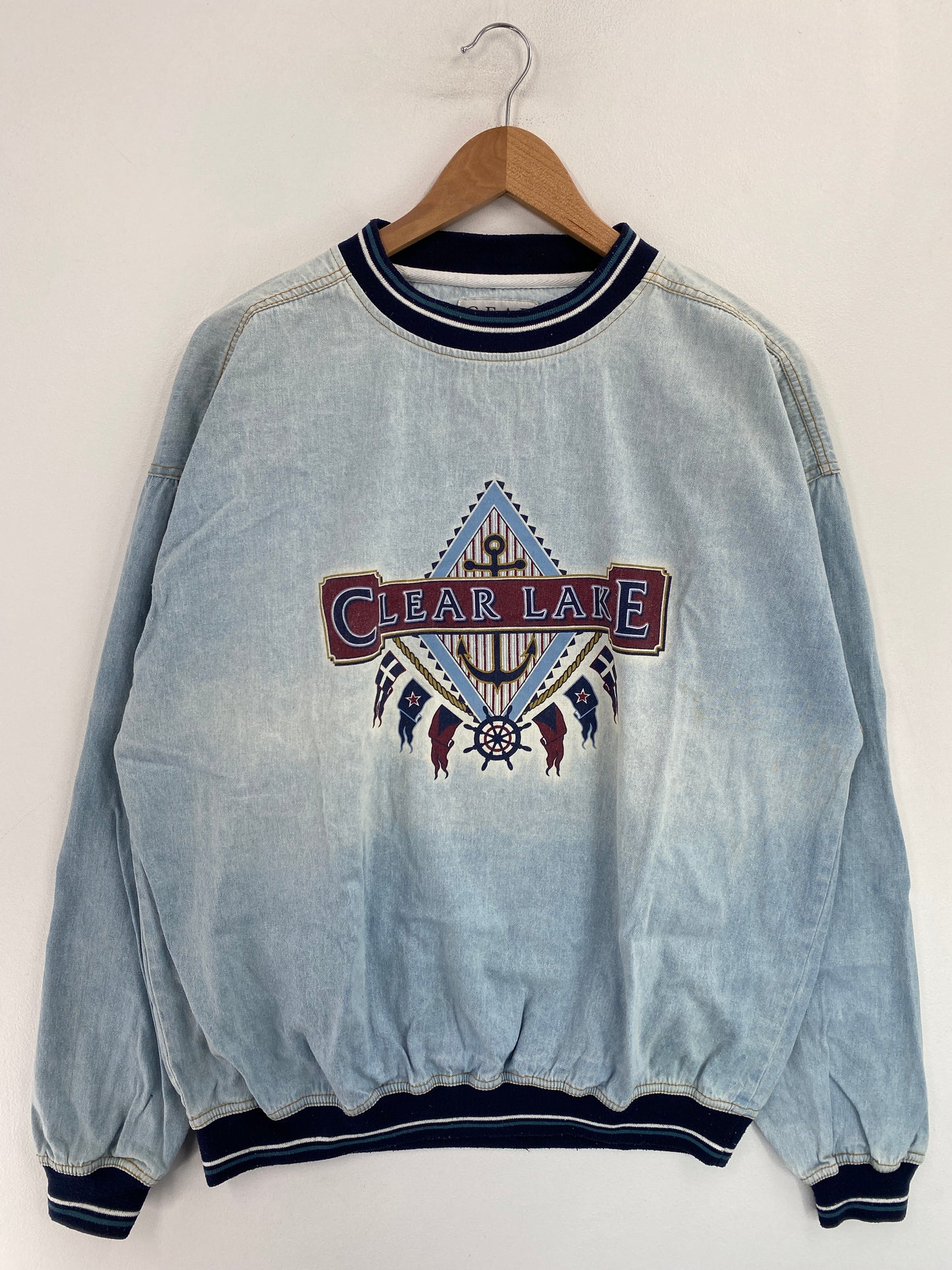 Vintage CLEAR LAKE Size L Sweat-Shirt / G5084S