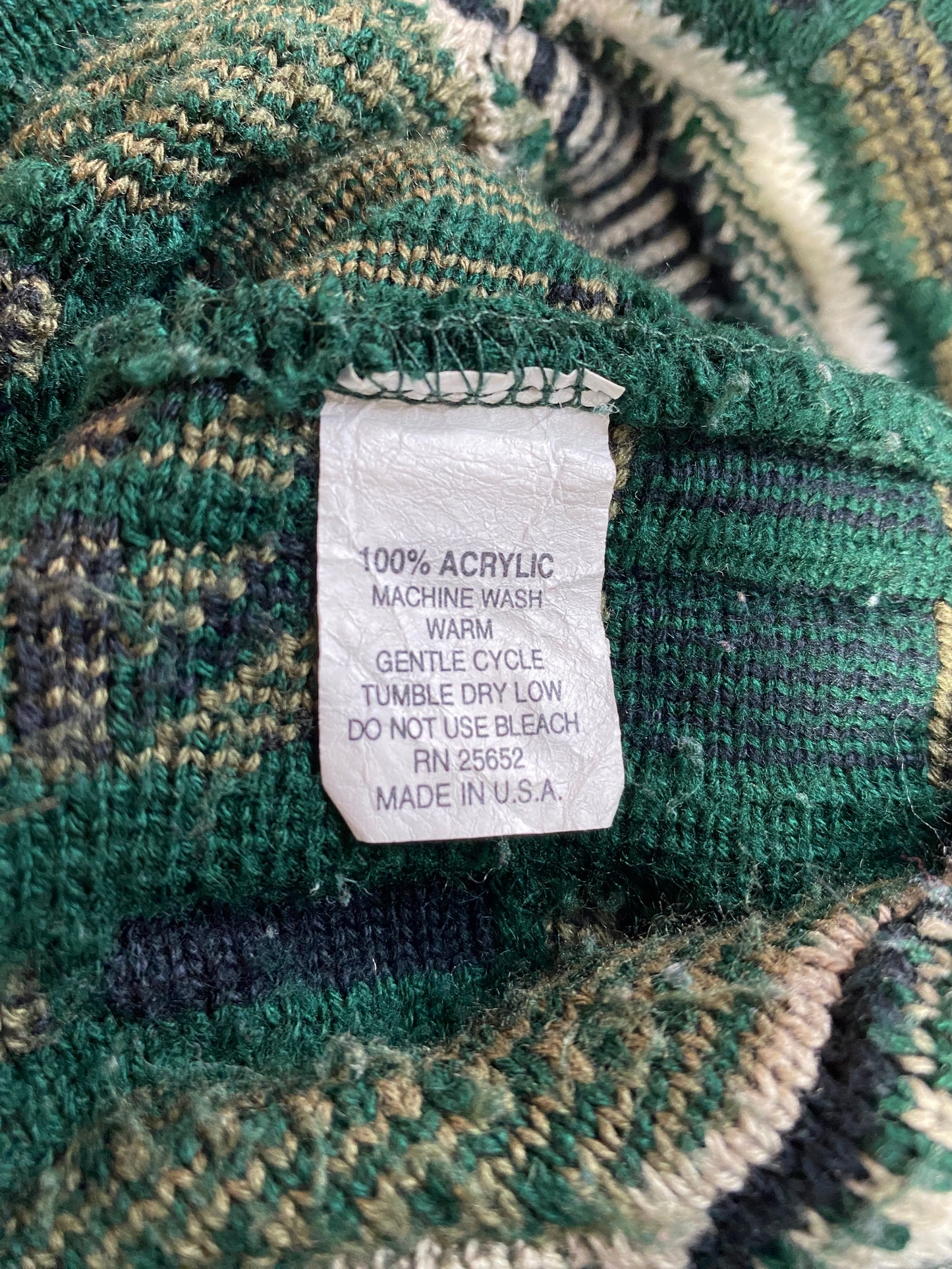 Vintage 3D COOGI-Style Size XL Acrylic Knit Sweater / F5967K