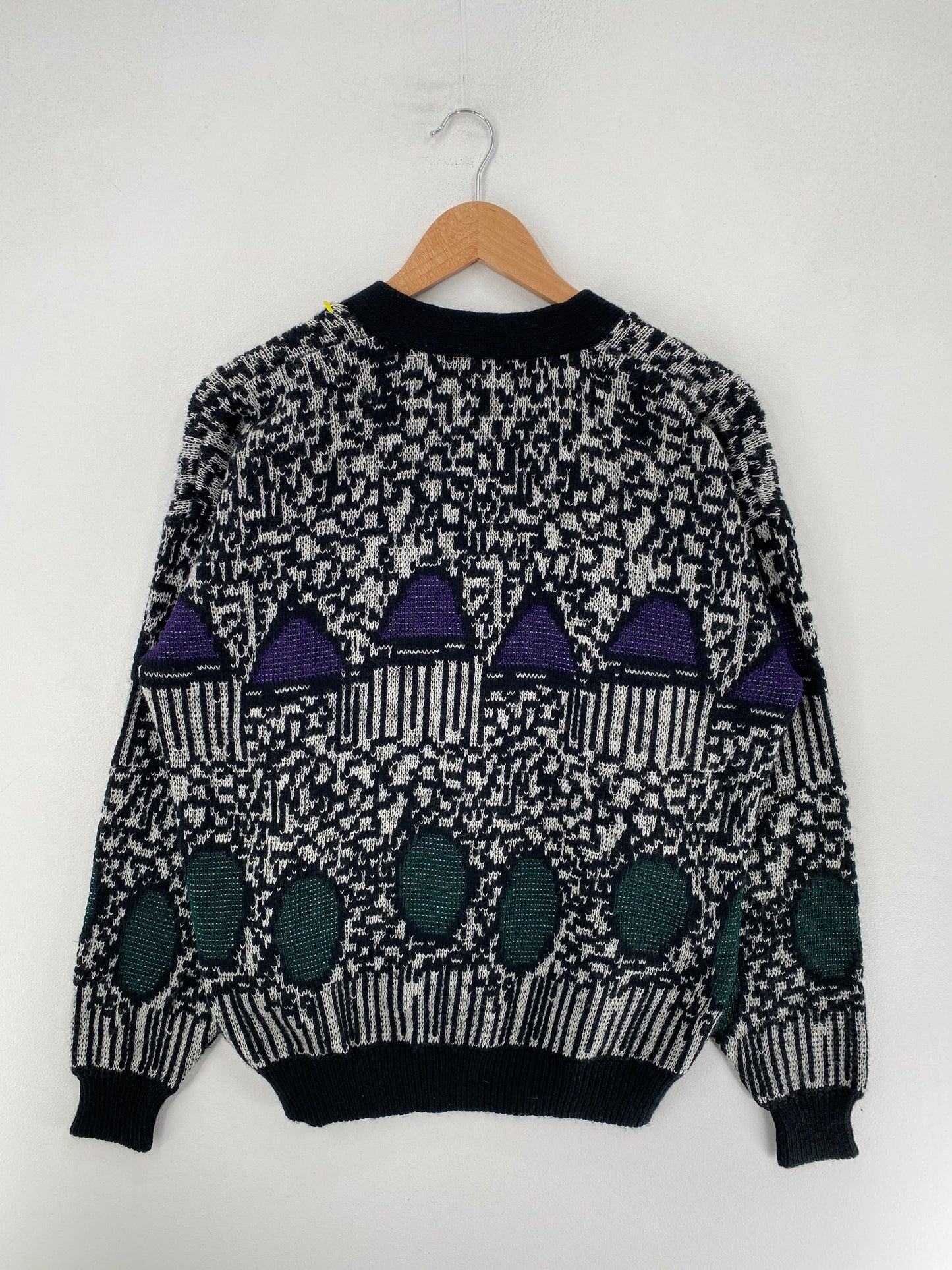 Vintage Cardigan Size L Acrylic Knit Sweater / F5965K