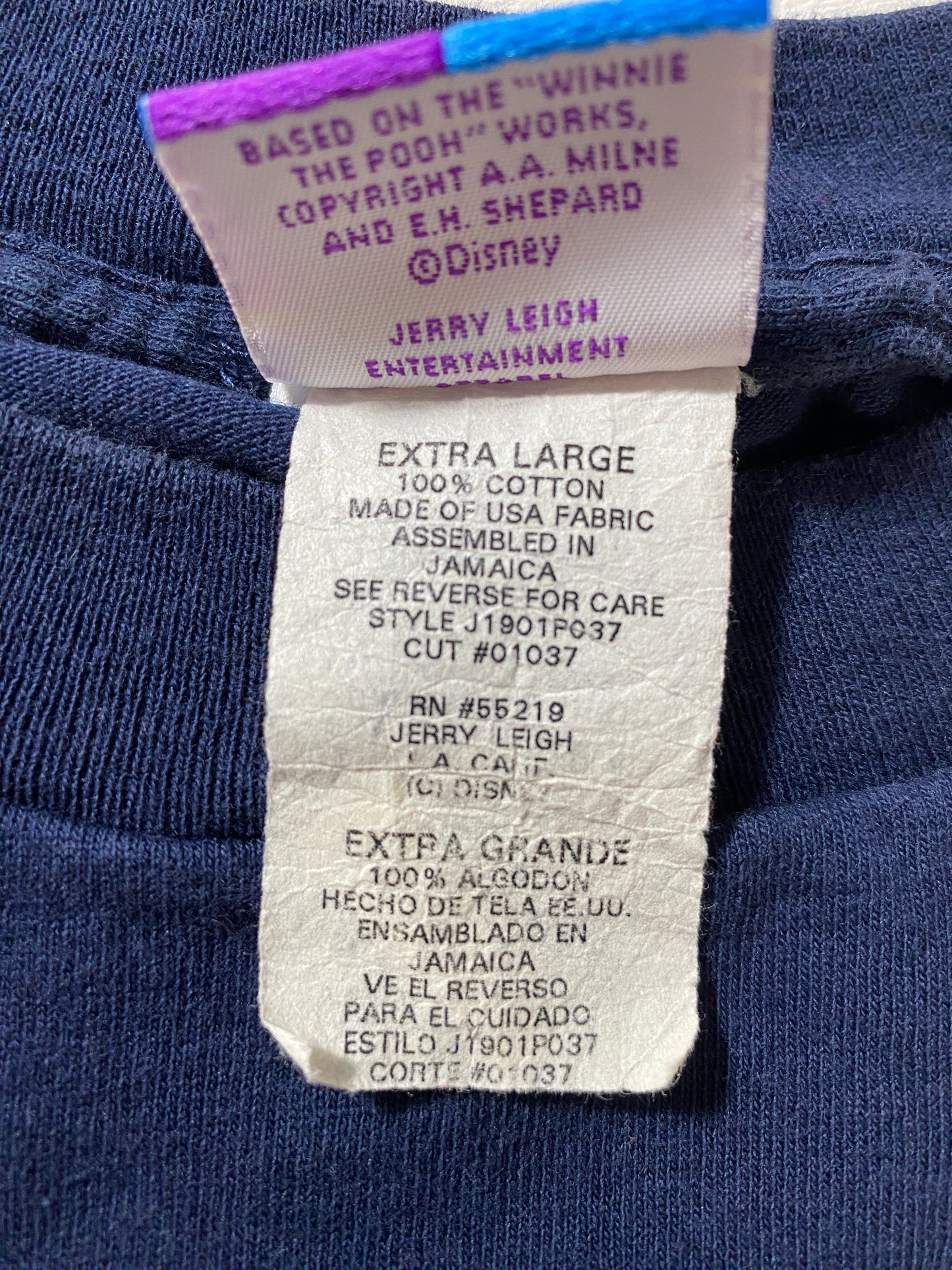 00’ DISNEY TIGGER Size XL Vintage T-Shirt / G6532T