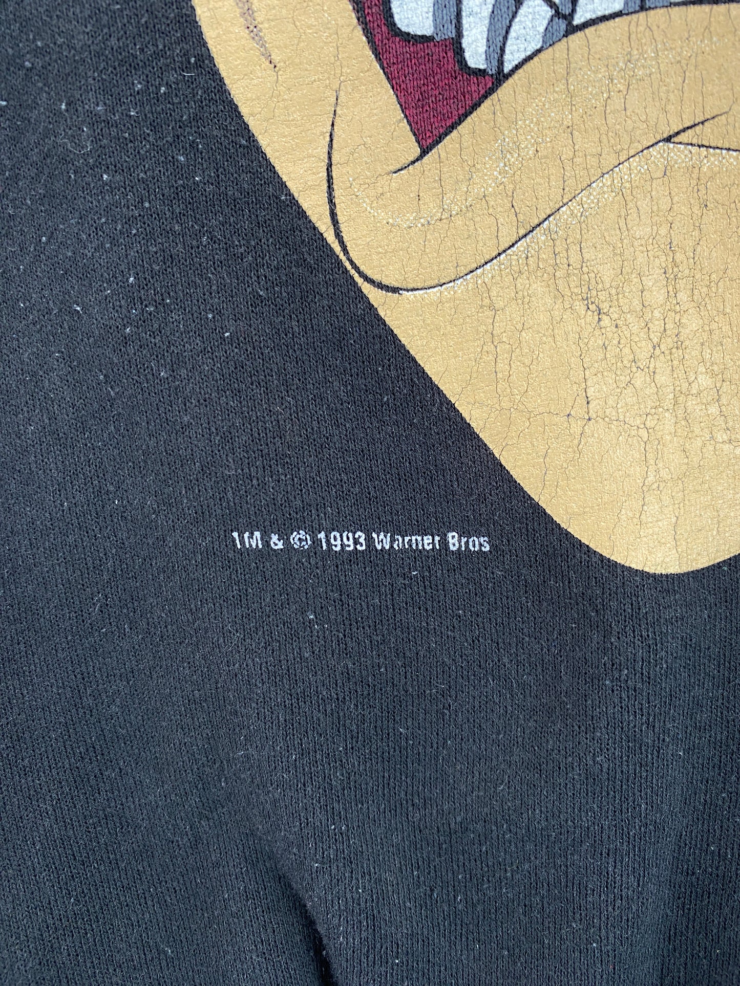 1993 LOONEY TUNES TAZ Made in USA Size XL Vintage Sweat-shirt / G5128S