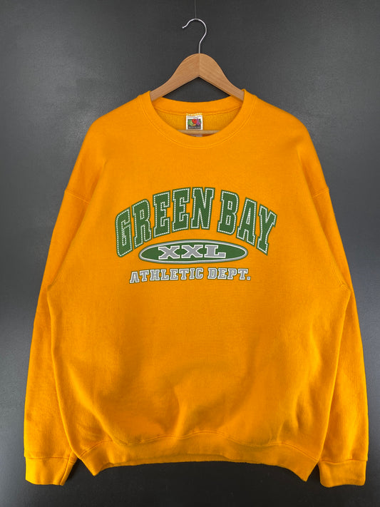 00' GRREEN BAY PACKERS Size XXL Vintage NFL Sweat-shirt / G1090S