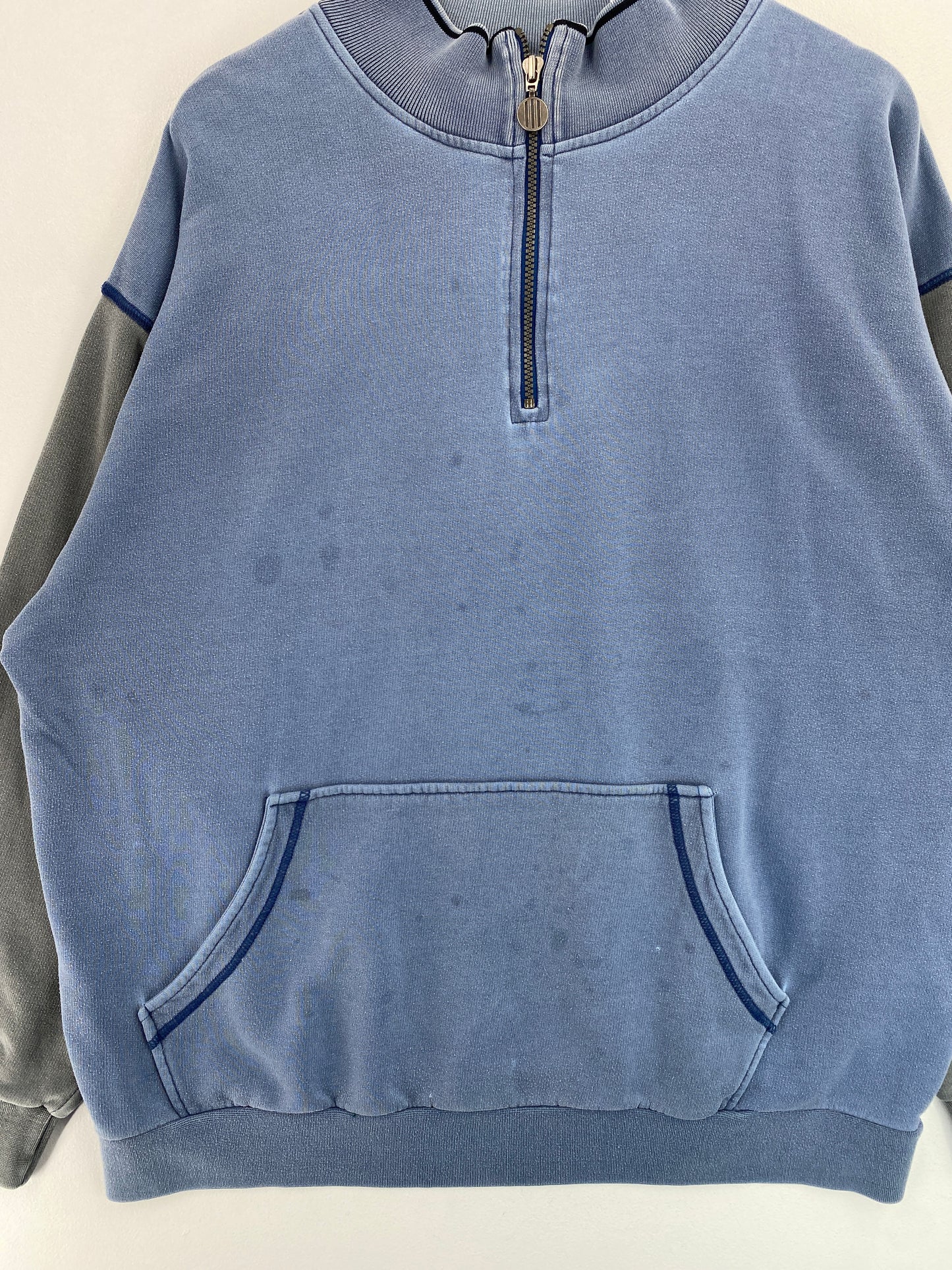 90’s ADIDAS Size L Vintage Half-zip Sweat-shirt / G5140S