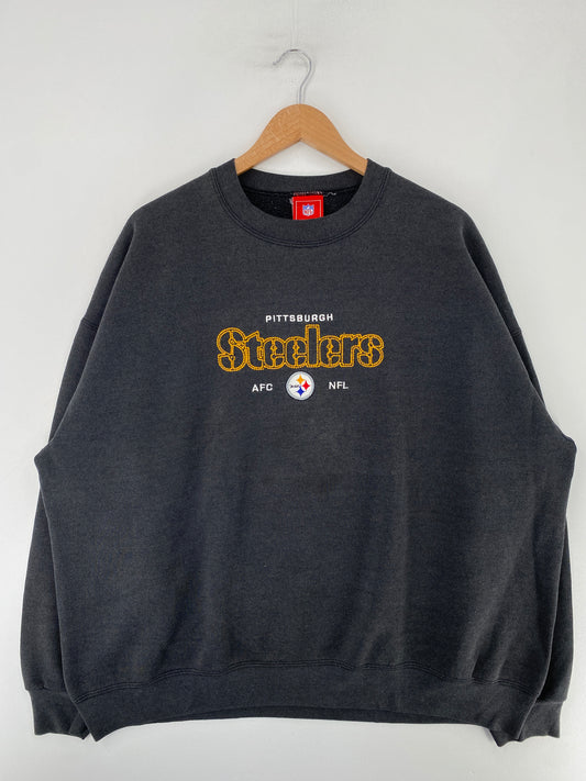 00’ STEELERS Size XXL Vintage NFL Sweat-Shirt / G1091S