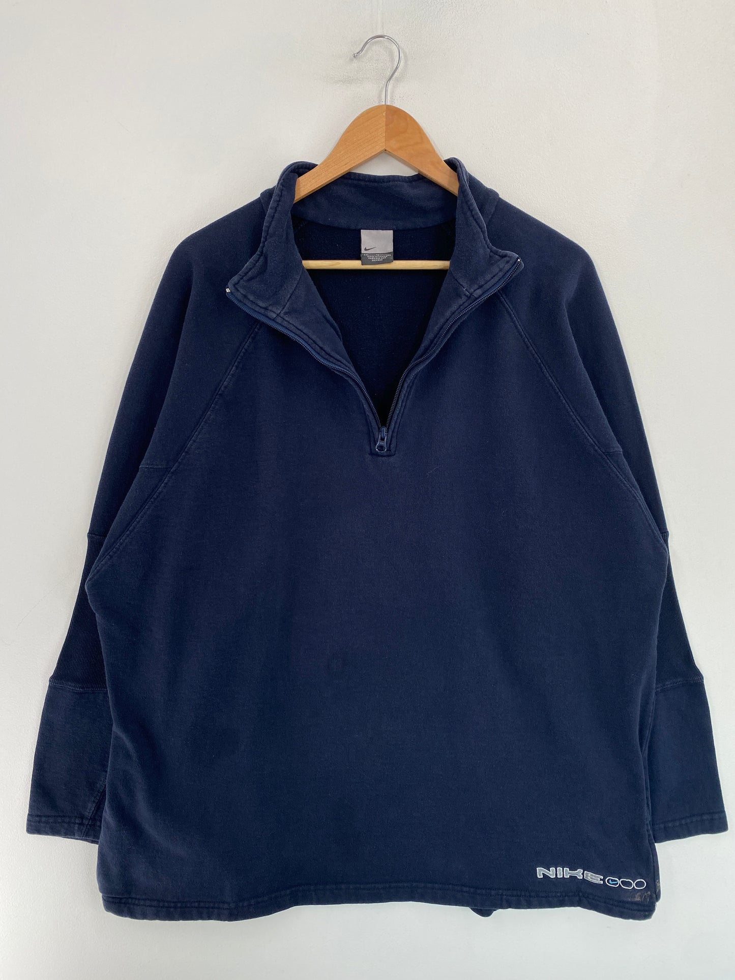 90’s NIKE Size XL Vintage Half-zip Sweat-shirt / G5151S