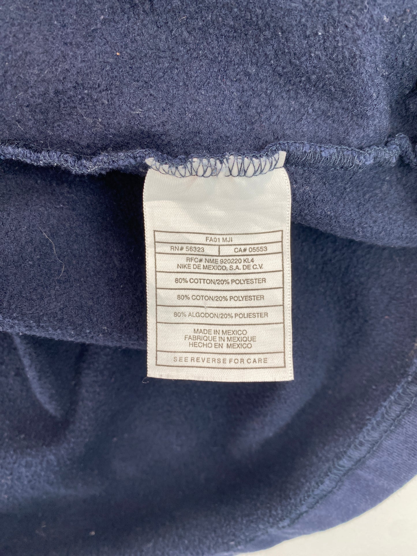 90’s NIKE Size XL Vintage Half-zip Sweat-shirt / G5151S