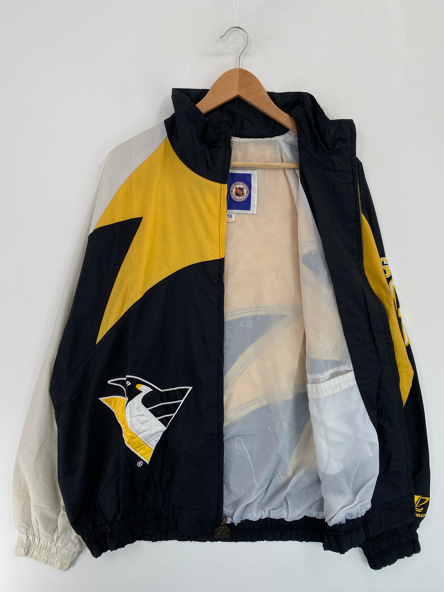 90's PITTSBURGH PENGUINS Size XL Vintage NHL Nylon Jacket / G5168N