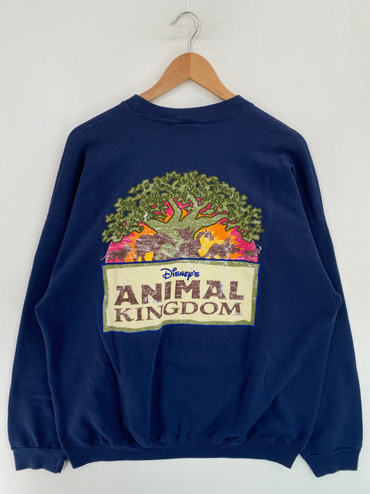 00’ DISNEY ANIMAL KINGDOM Made in USA Size XL Vintage Sweat-shirt / G5172S