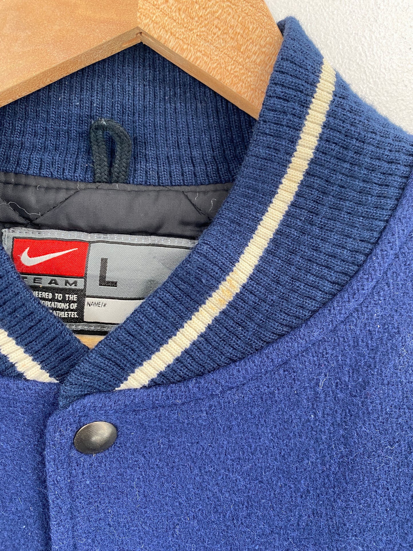 00' NIKE x PENN STATE Size L Vintage College Wool Jacket / G5182J