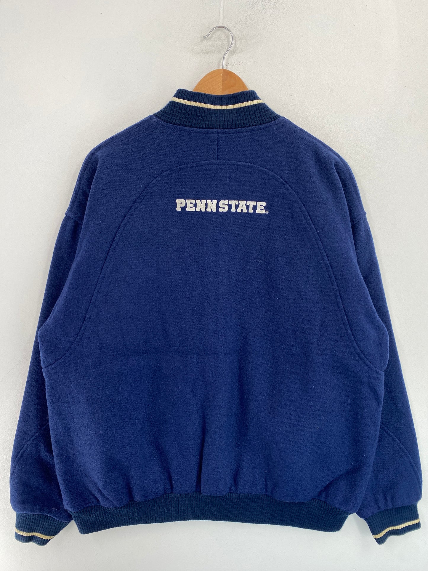 00' NIKE x PENN STATE Size L Vintage College Wool Jacket / G5182J