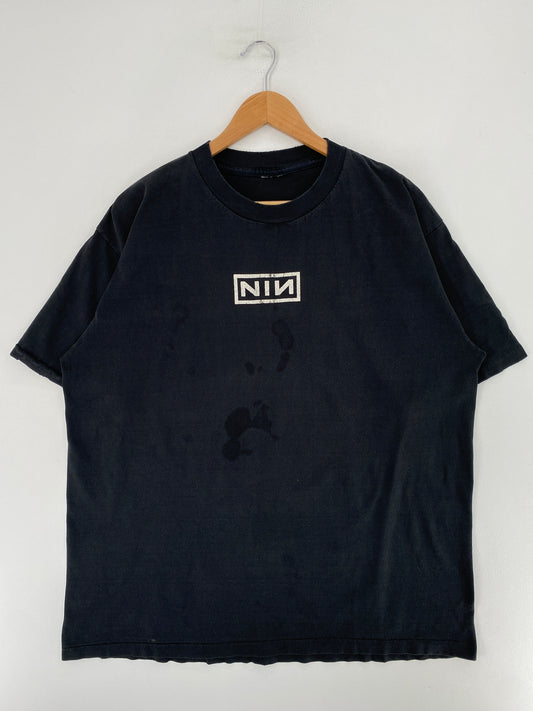 90’s NINE INCH NAILS Size No Tag (Approx. XL) Music T-Shirts / G1187T