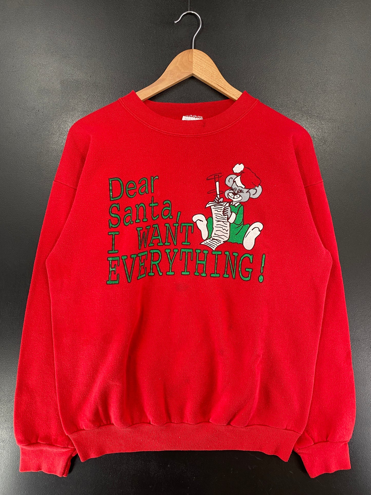90's DEAR SANTA CHRISTMAS Made in USA Size XL Vintage Sweat-shirt / G5194S